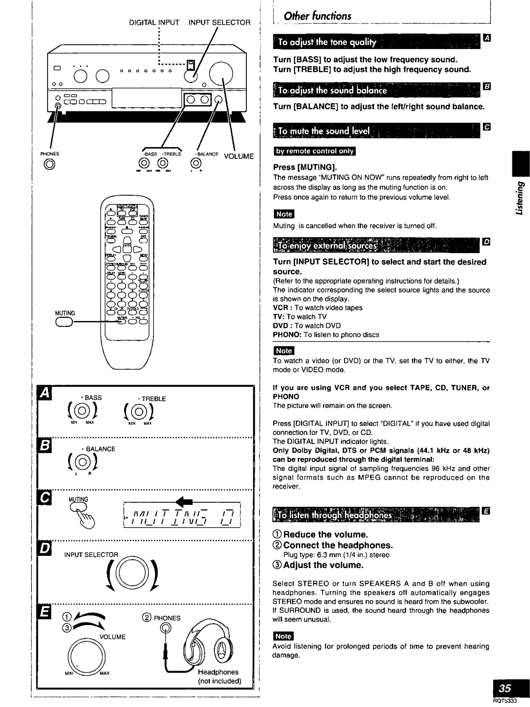 Technics SC-S2350 manual 