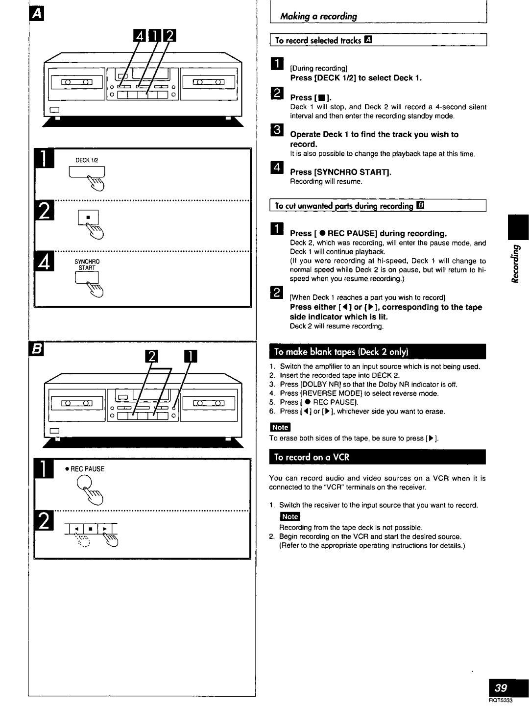 Technics SC-S2350 manual 