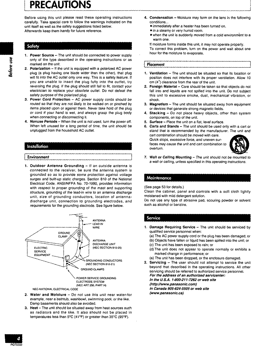 Technics SC-S2350 manual 