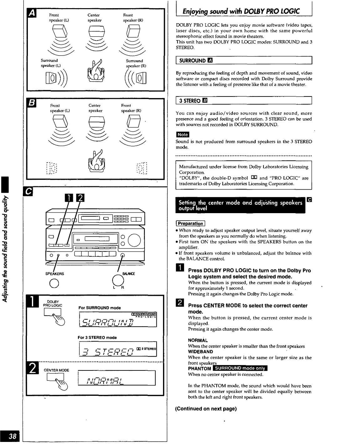 Technics SD-S738, SD-S748, SD-S948 manual 