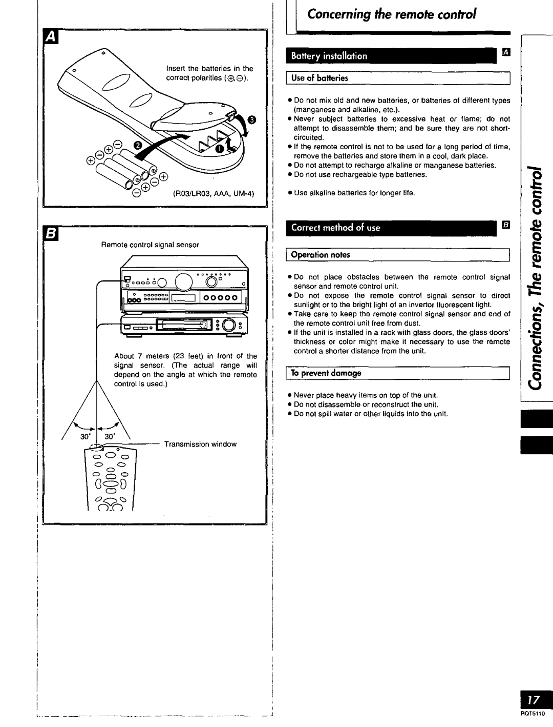 Technics RQT5110-P, SF-DX7 manual 