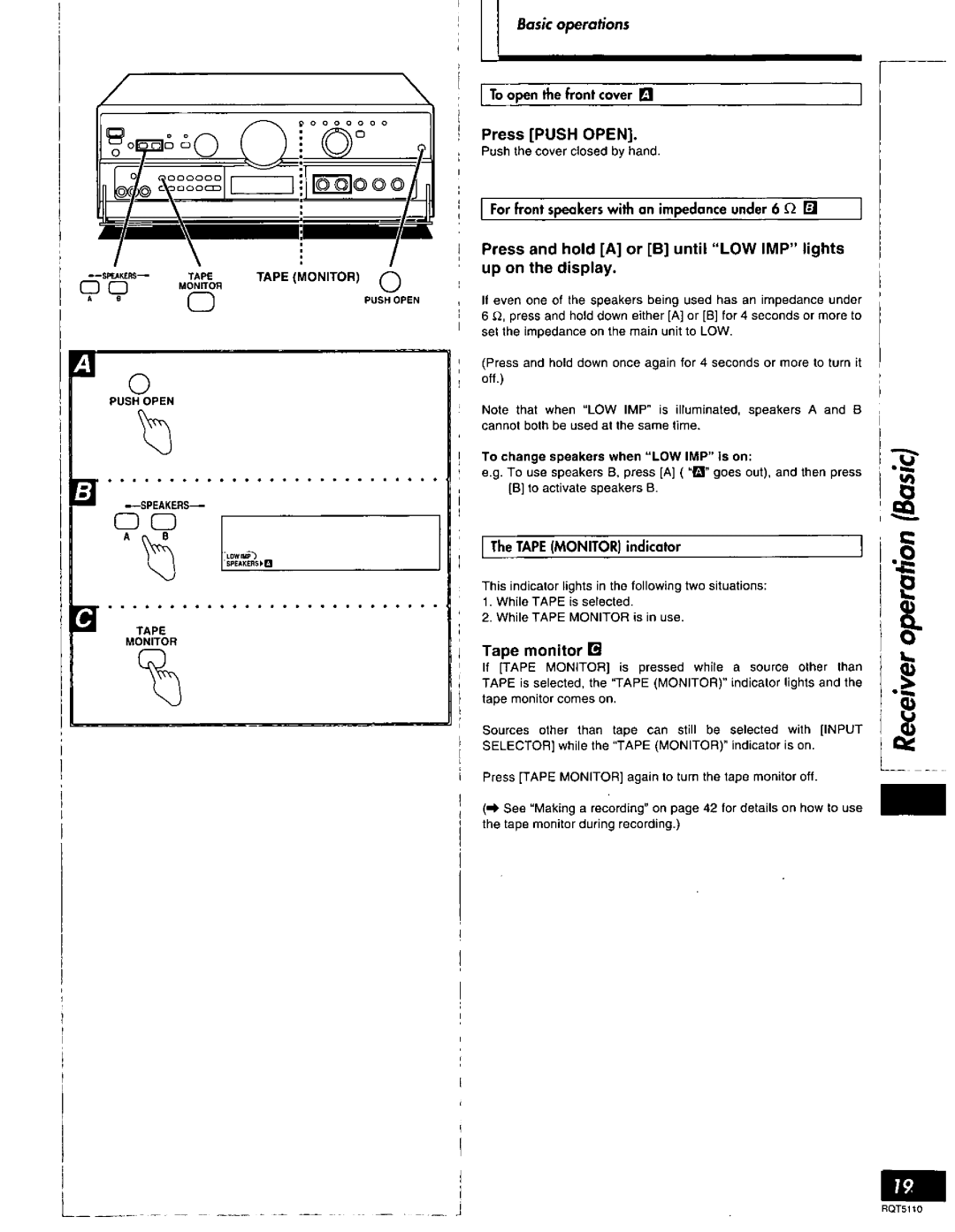 Technics RQT5110-P, SF-DX7 manual 