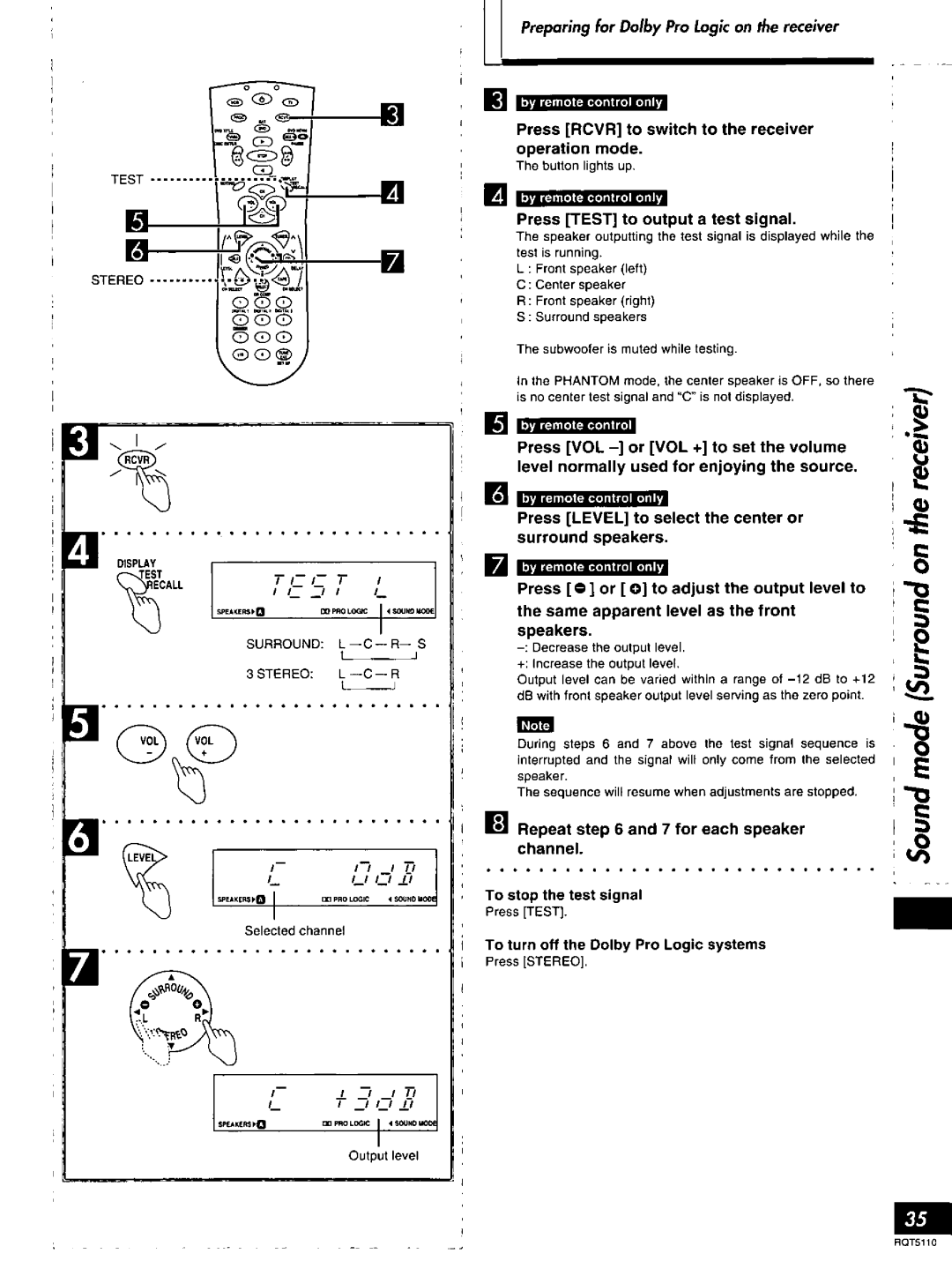 Technics RQT5110-P, SF-DX7 manual 