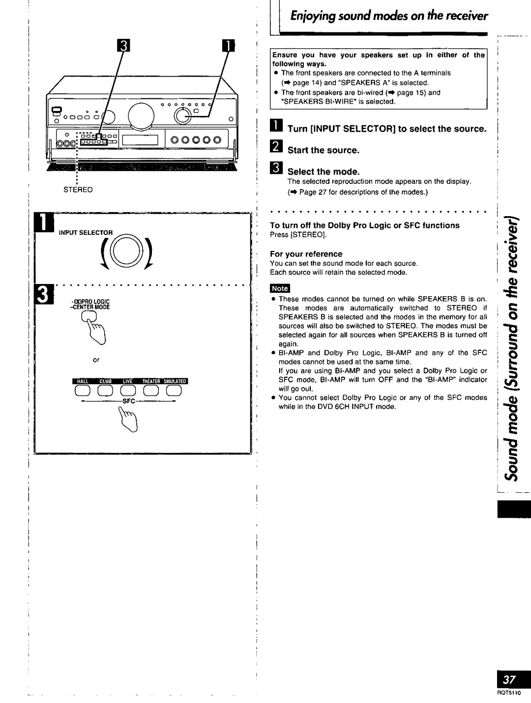 Technics RQT5110-P, SF-DX7 manual 