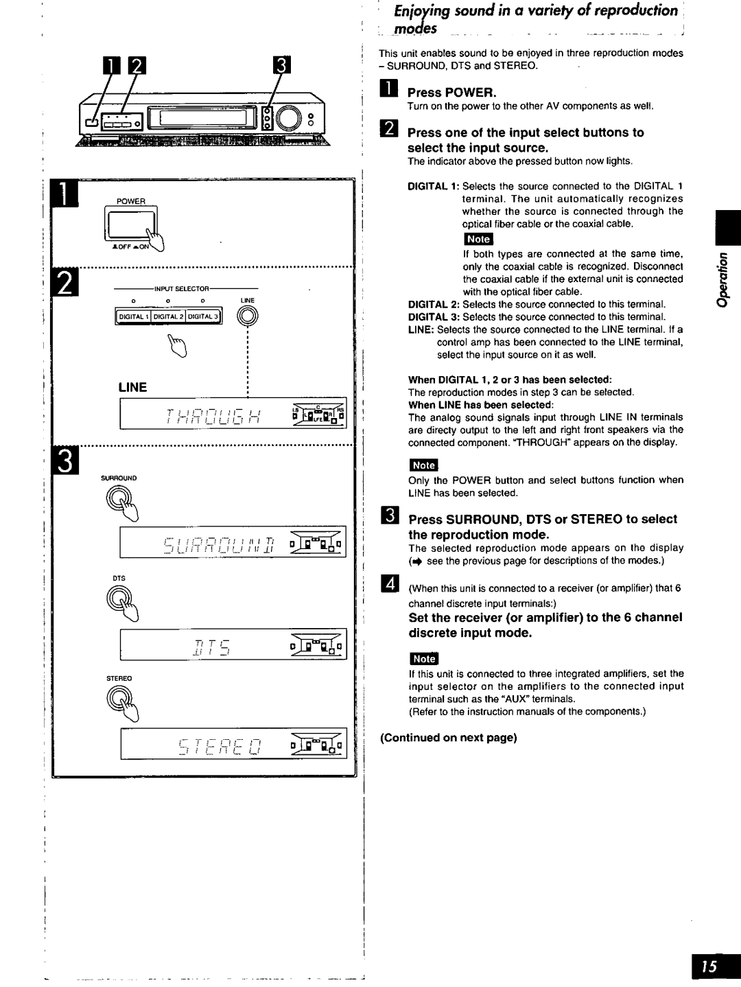 Technics HQT4538-P, SH-AC500D manual 