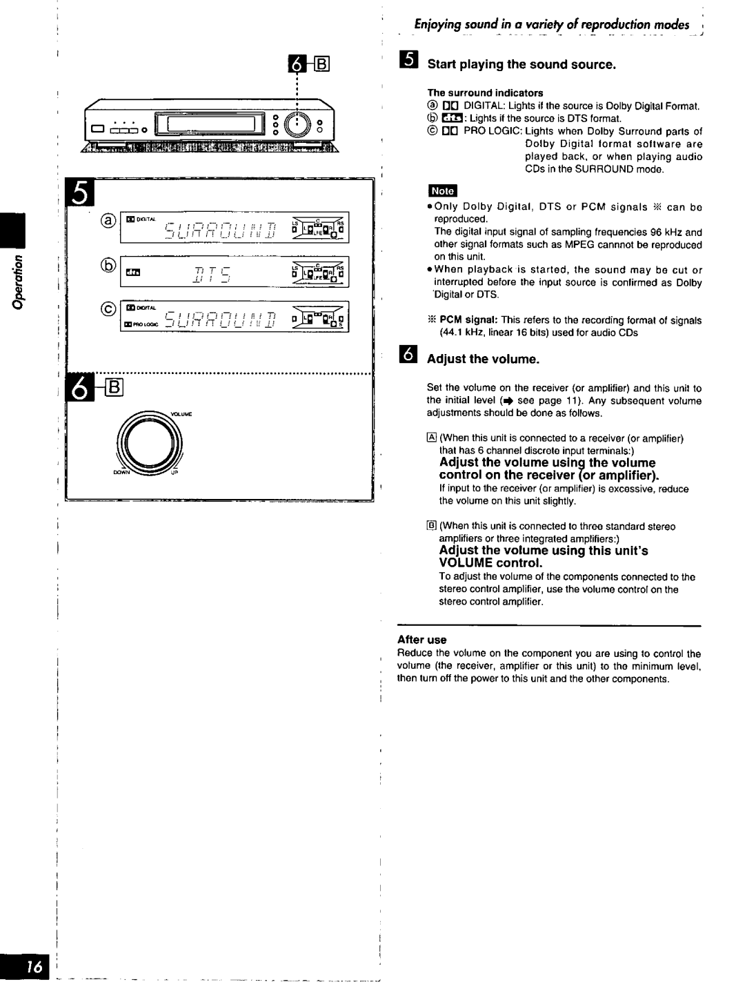 Technics SH-AC500D, HQT4538-P manual 