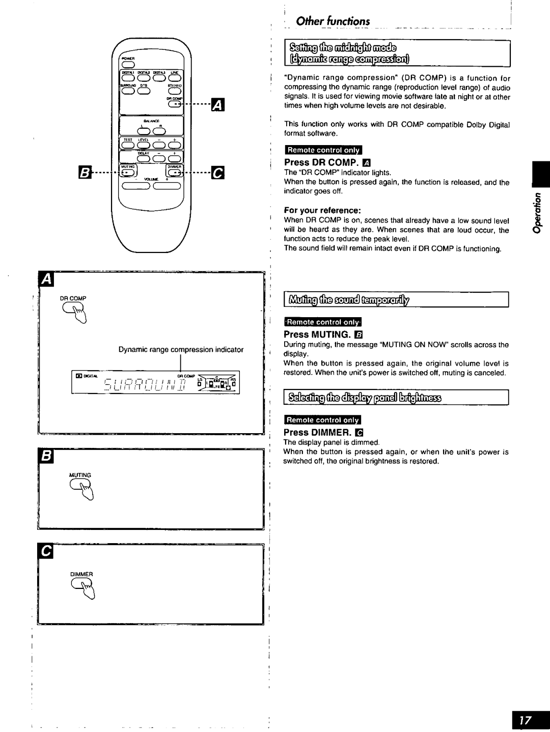 Technics HQT4538-P, SH-AC500D manual 