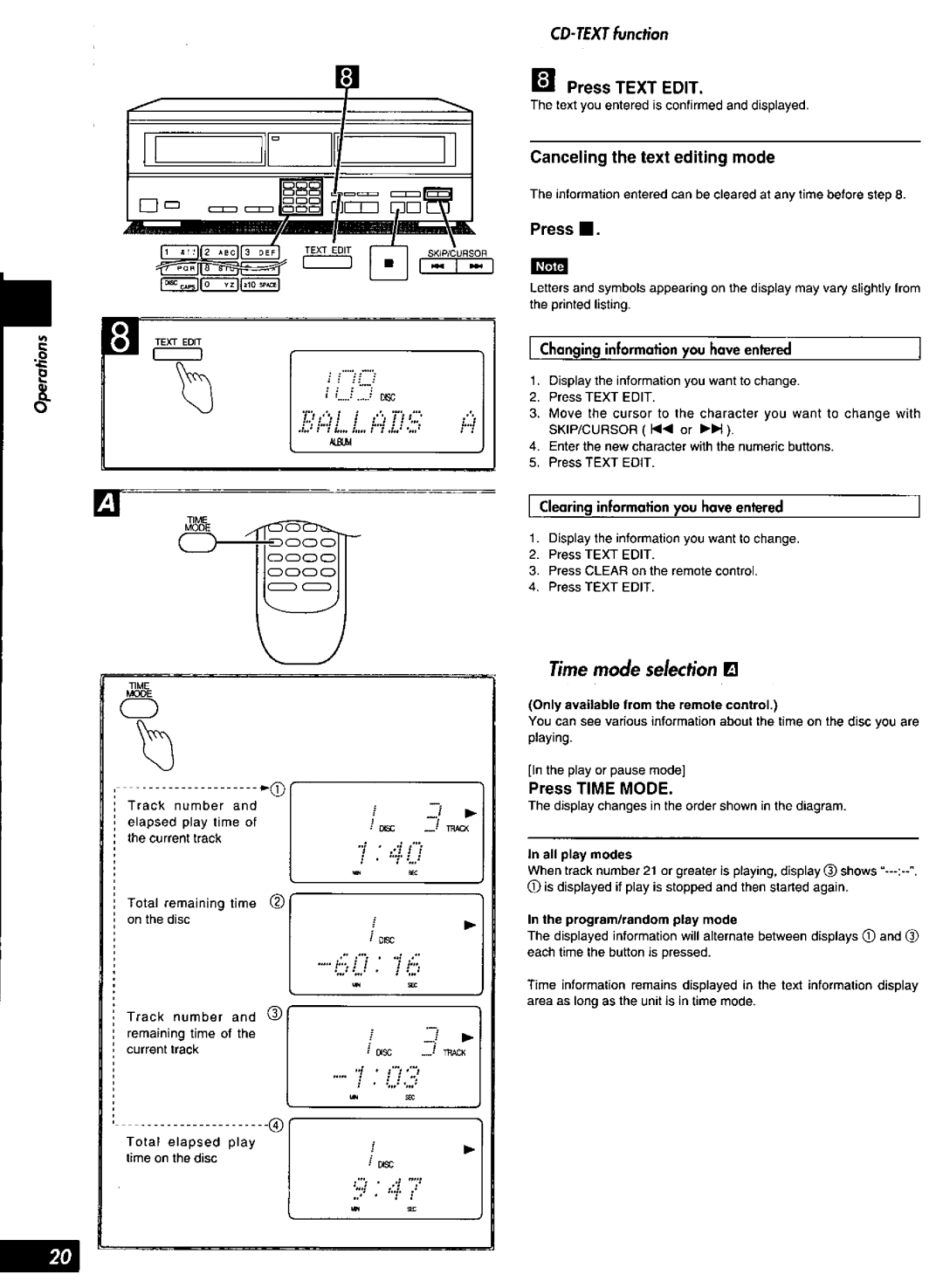 Technics SL-MC6 manual 