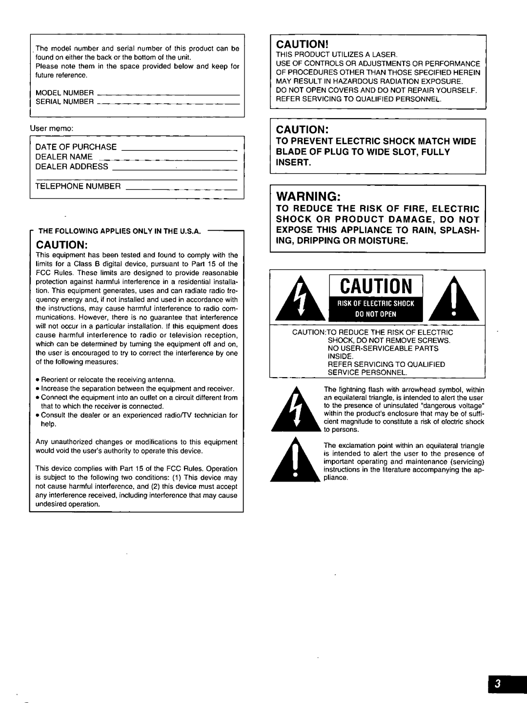 Technics SL-MC6 manual 