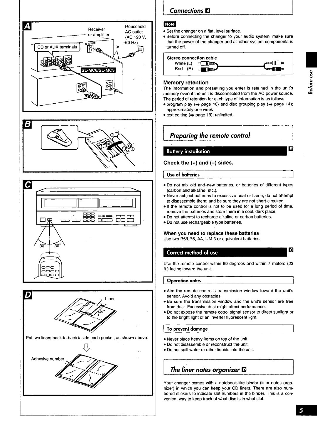 Technics SL-MC6 manual 