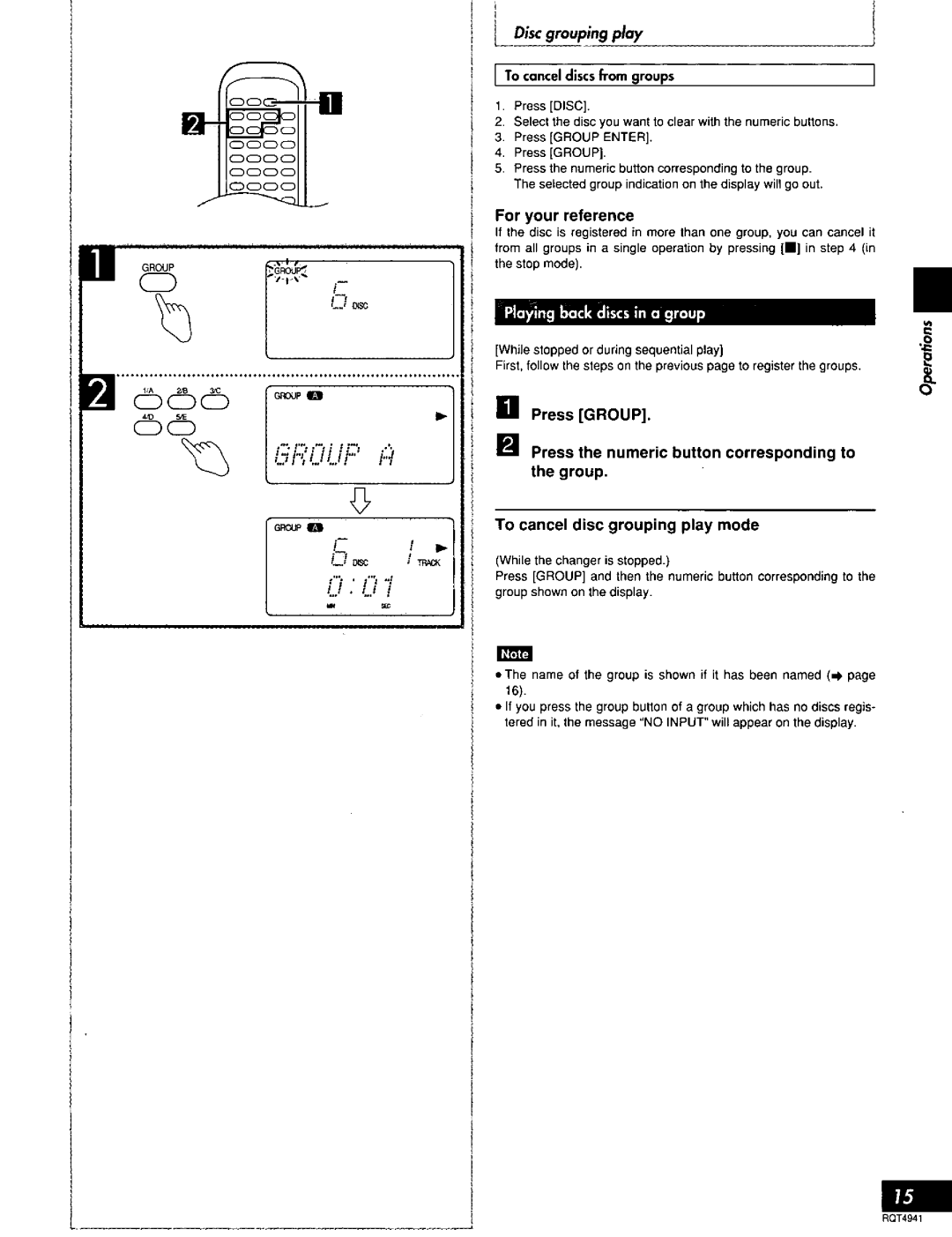 Technics SL-MC4, SL-MC7 manual 