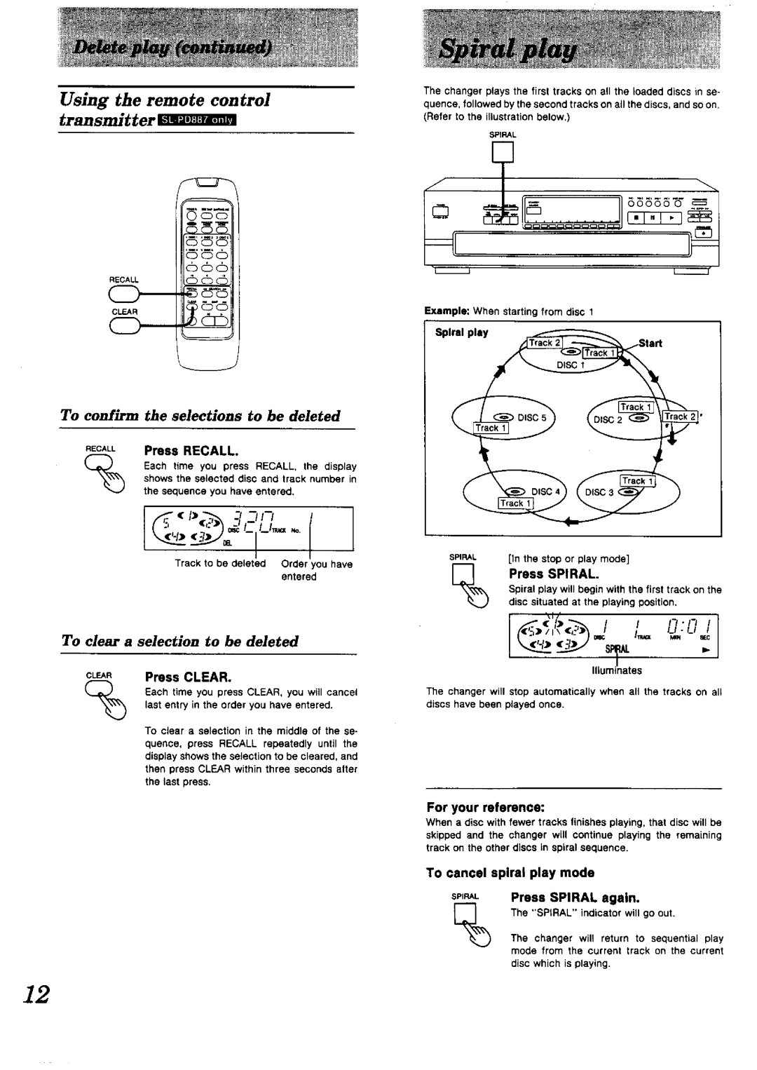 Technics sl-pd887 manual 