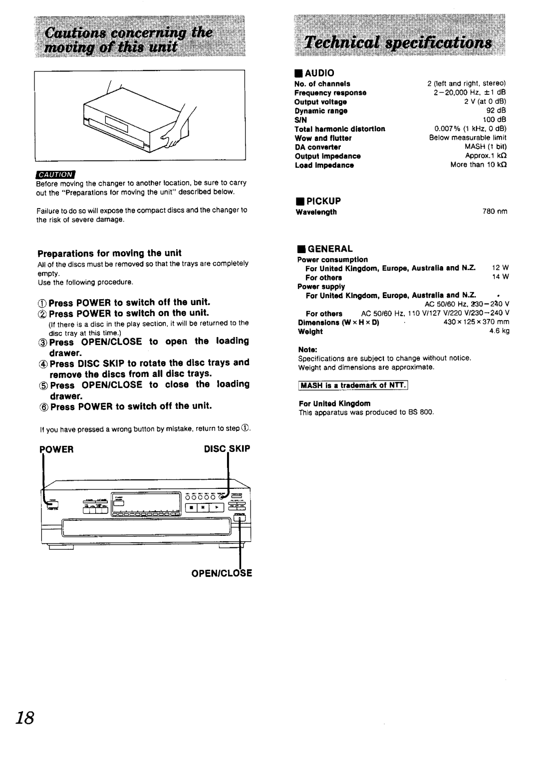 Technics sl-pd887 manual 