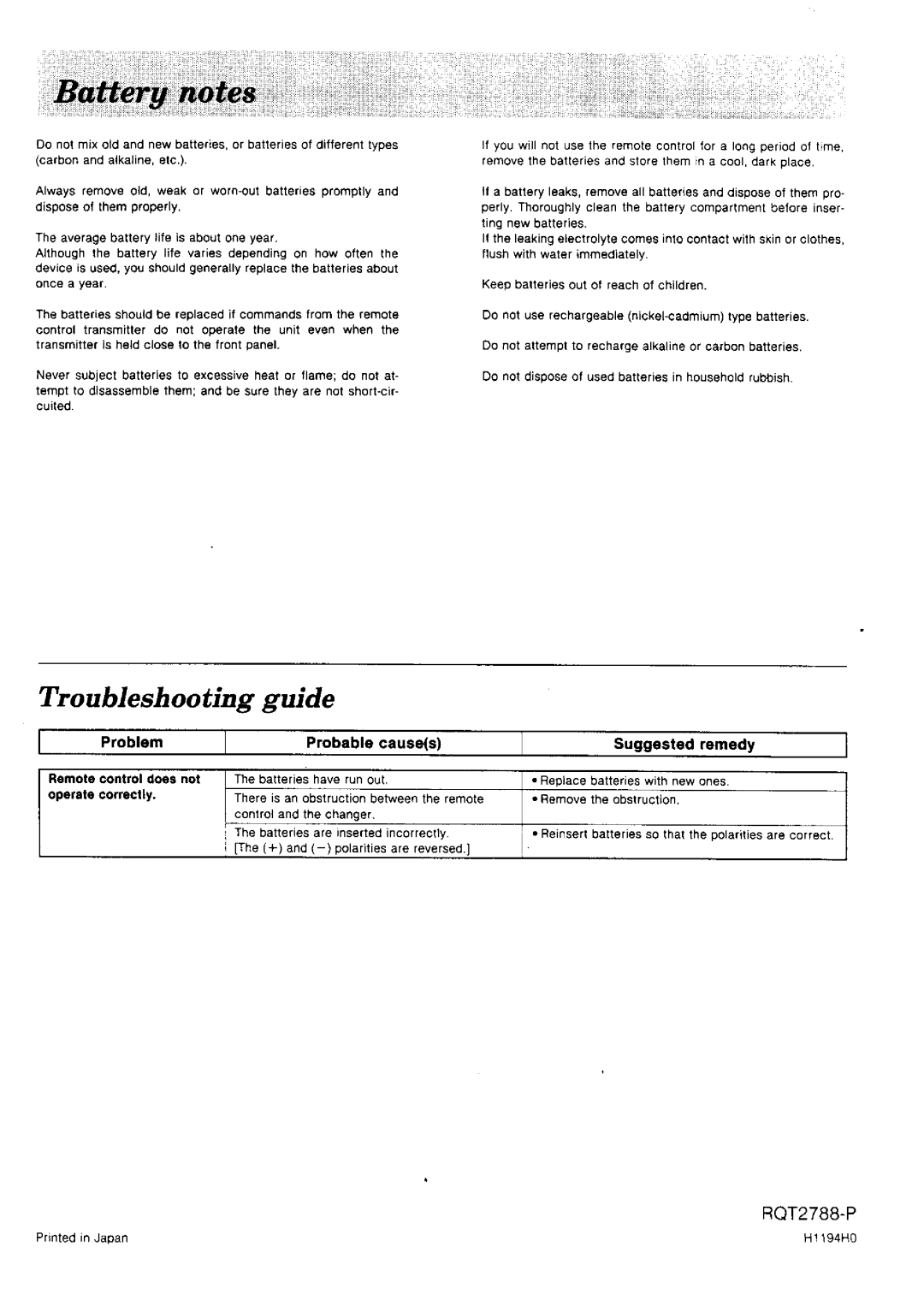 Technics sl-pd887 manual 