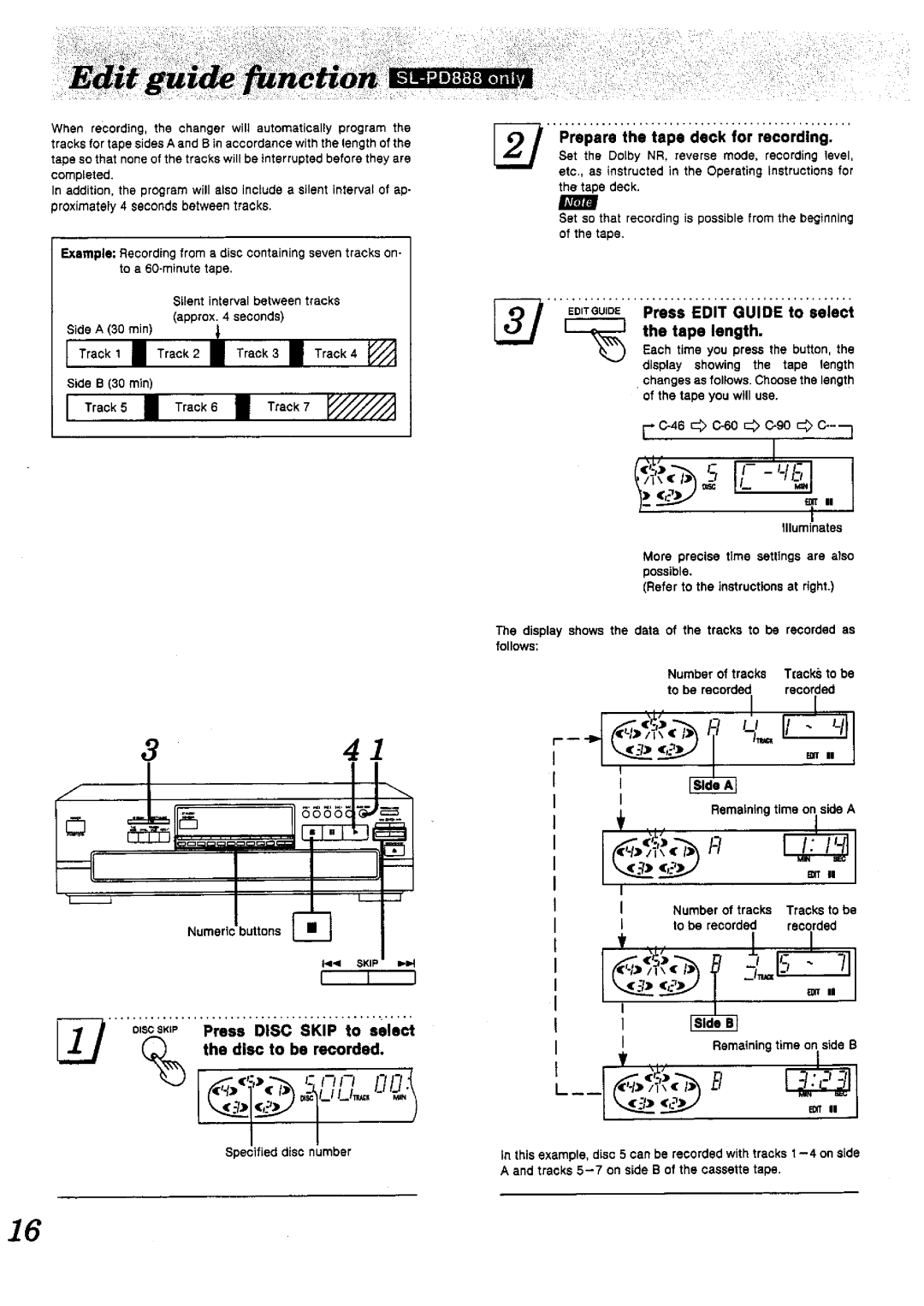 Technics SL-PD888 manual 