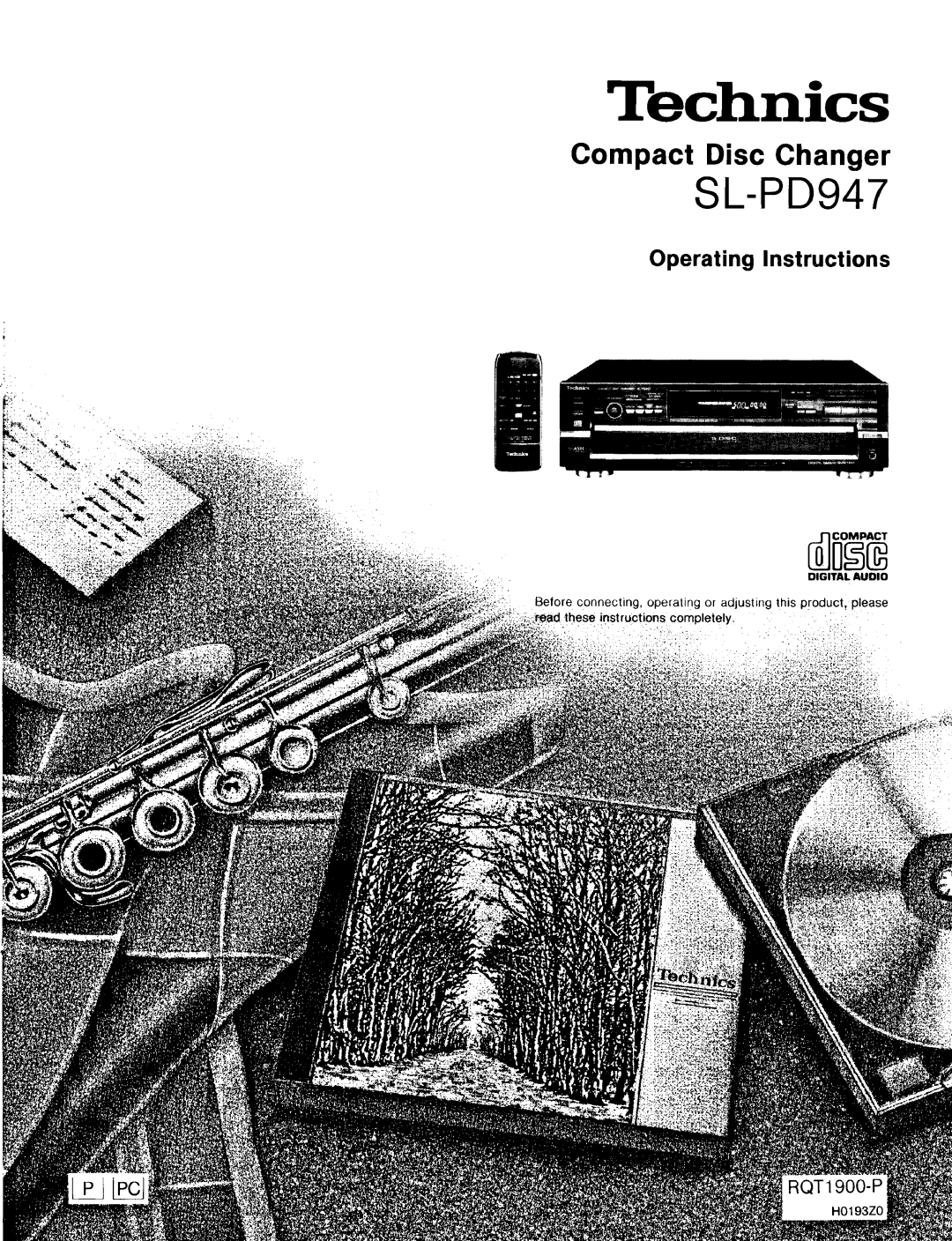 Technics SL-PD947 operating instructions Operating Instructions, Completely 