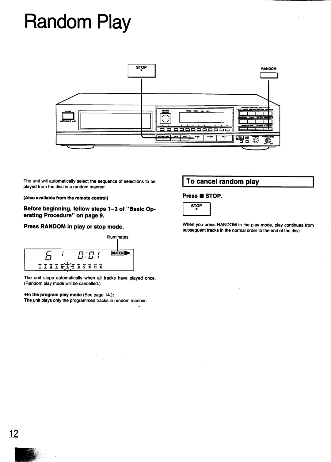 Technics SL-PG440 manual 