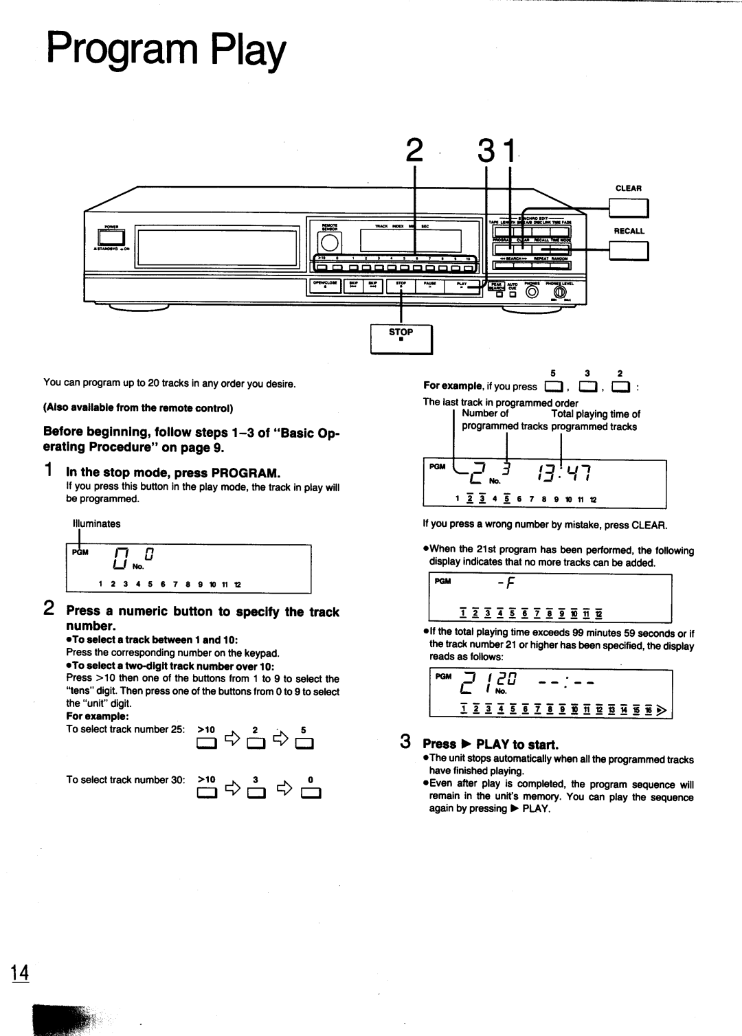 Technics SL-PG440 manual 