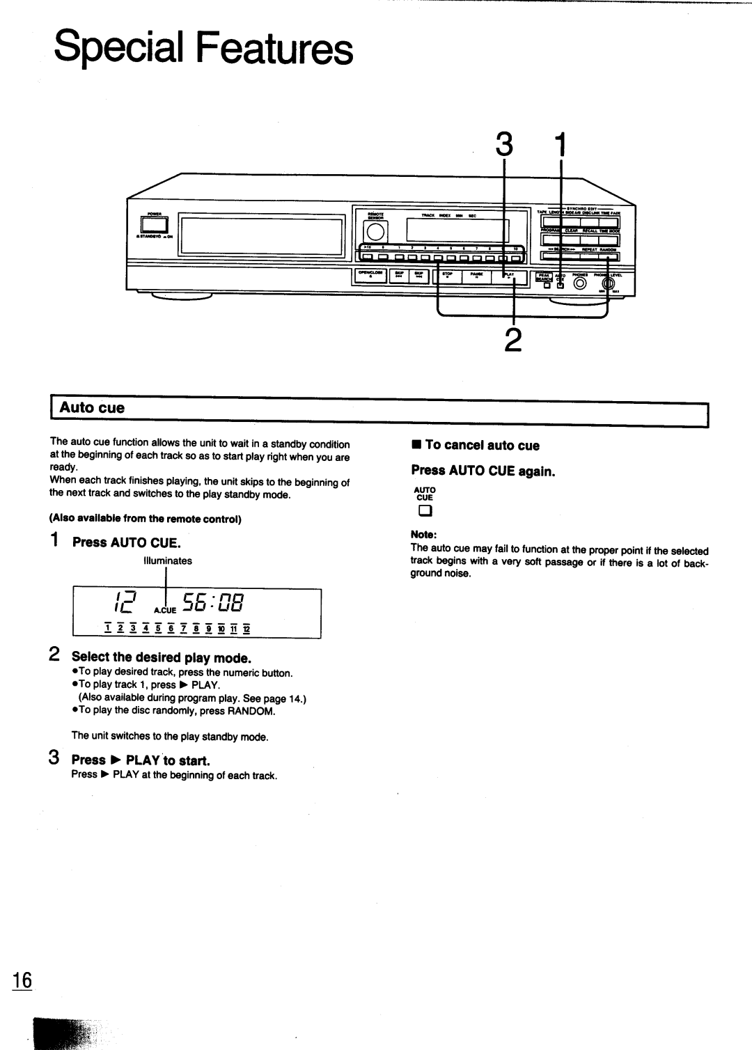 Technics SL-PG440 manual 