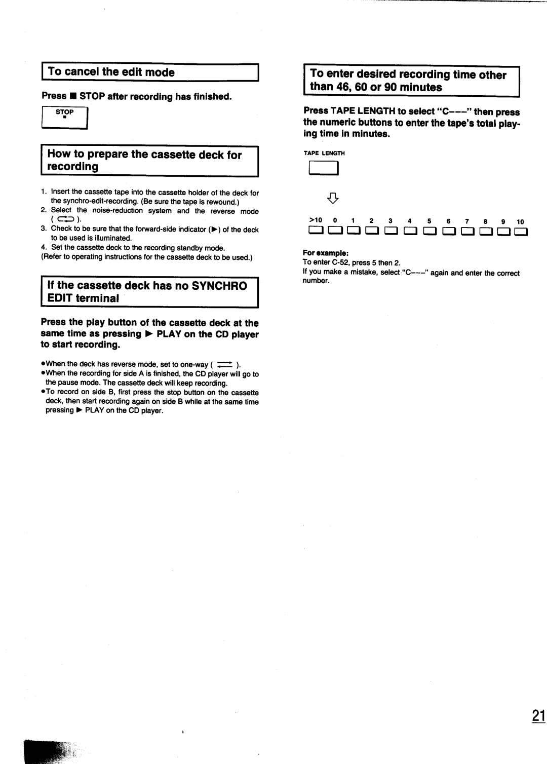 Technics SL-PG440 manual 