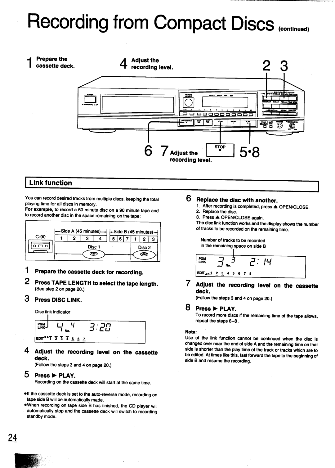 Technics SL-PG440 manual 