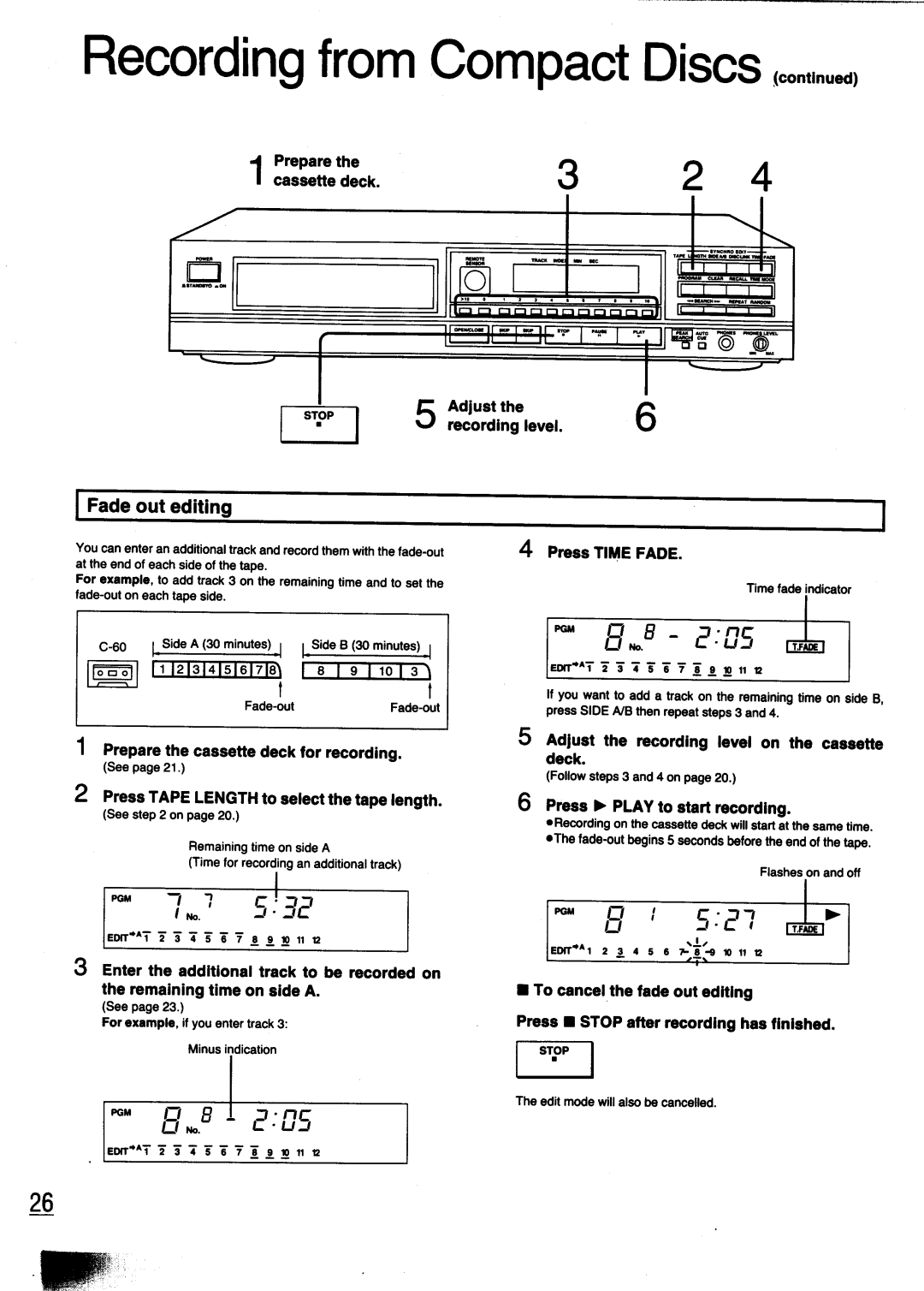 Technics SL-PG440 manual 