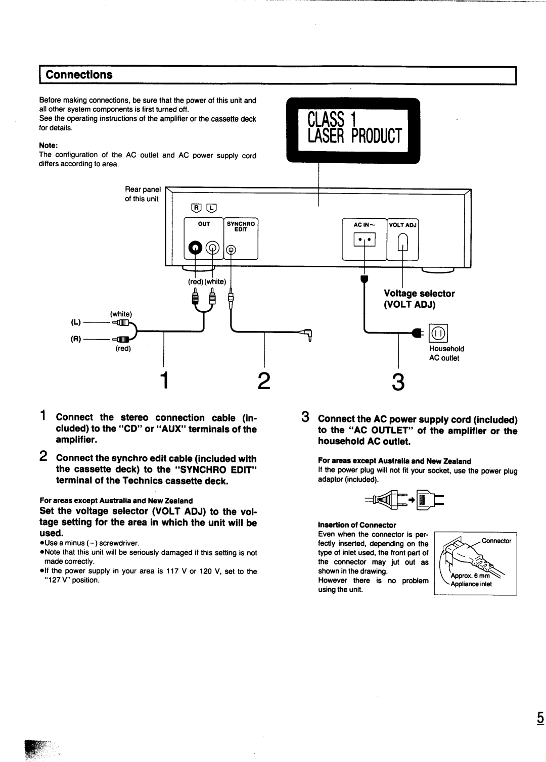 Technics SL-PG440 manual 