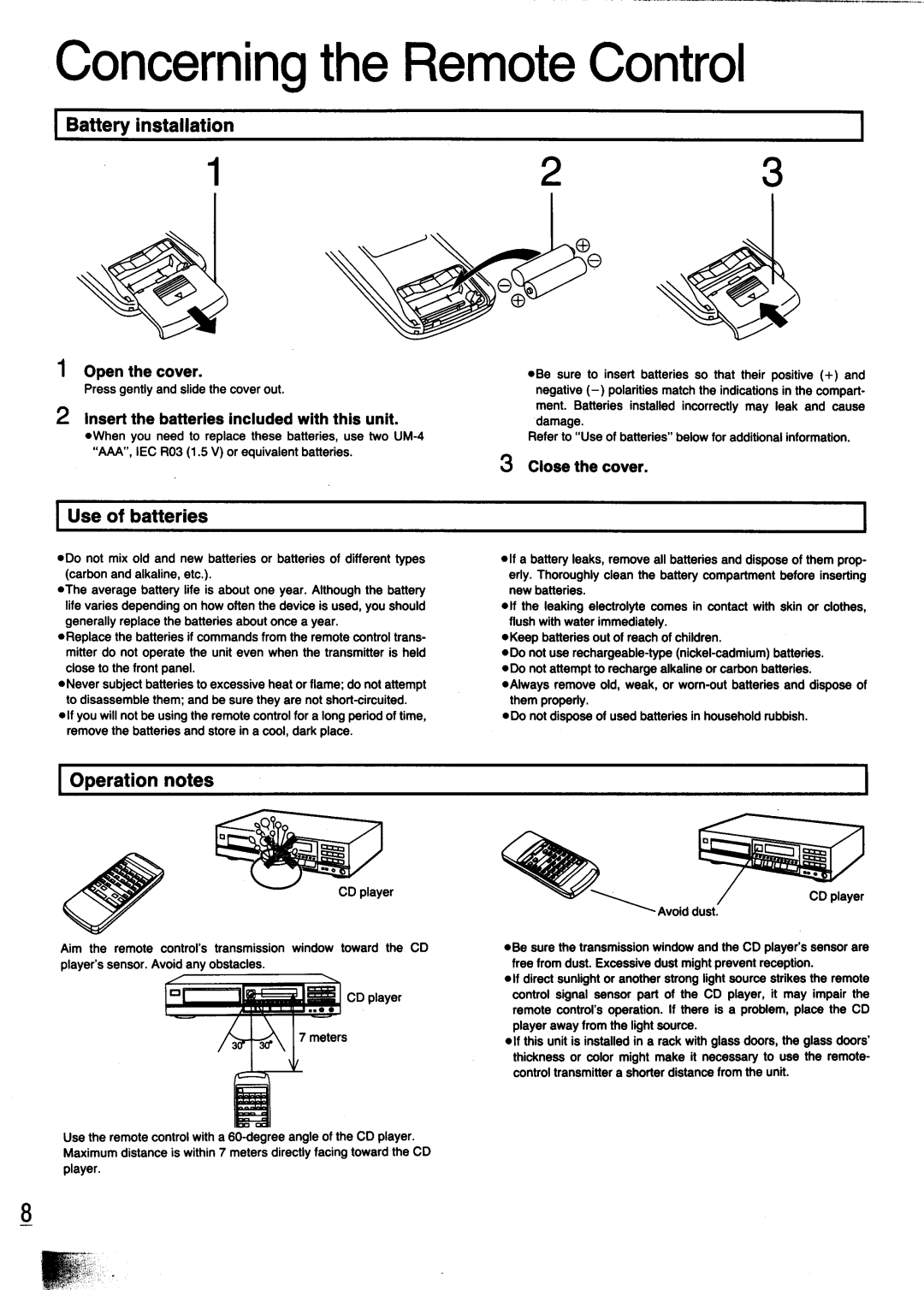 Technics SL-PG440 manual 