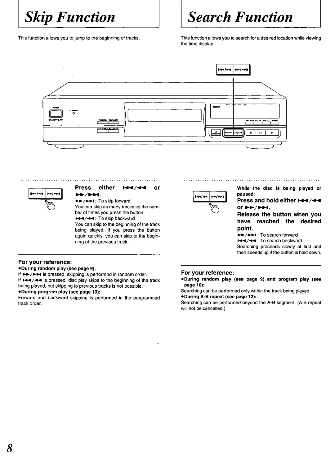 Technics SL-PG480A manual 