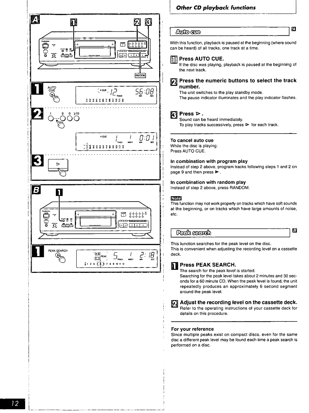 Technics SL-PS770D manual 