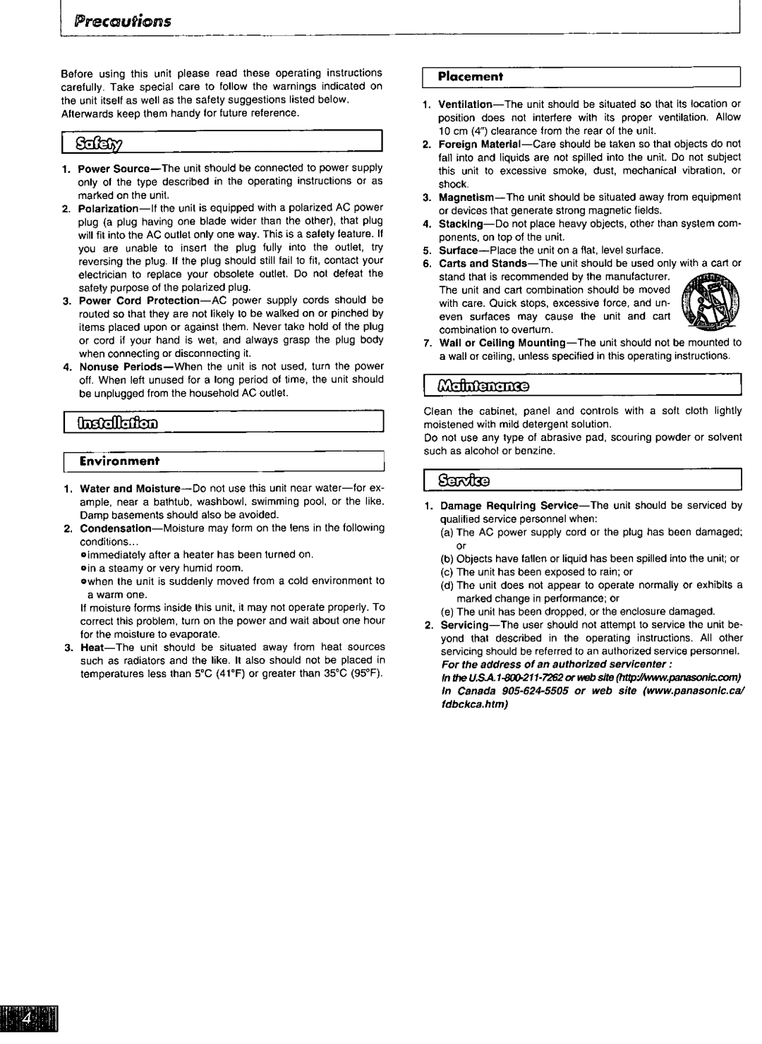 Technics SL-PS770D manual 