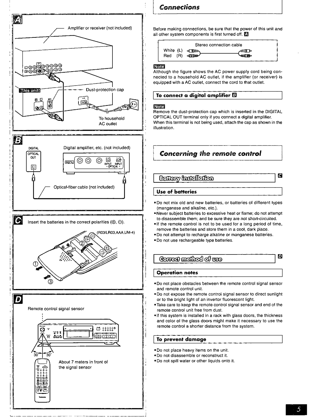 Technics SL-PS770D manual 