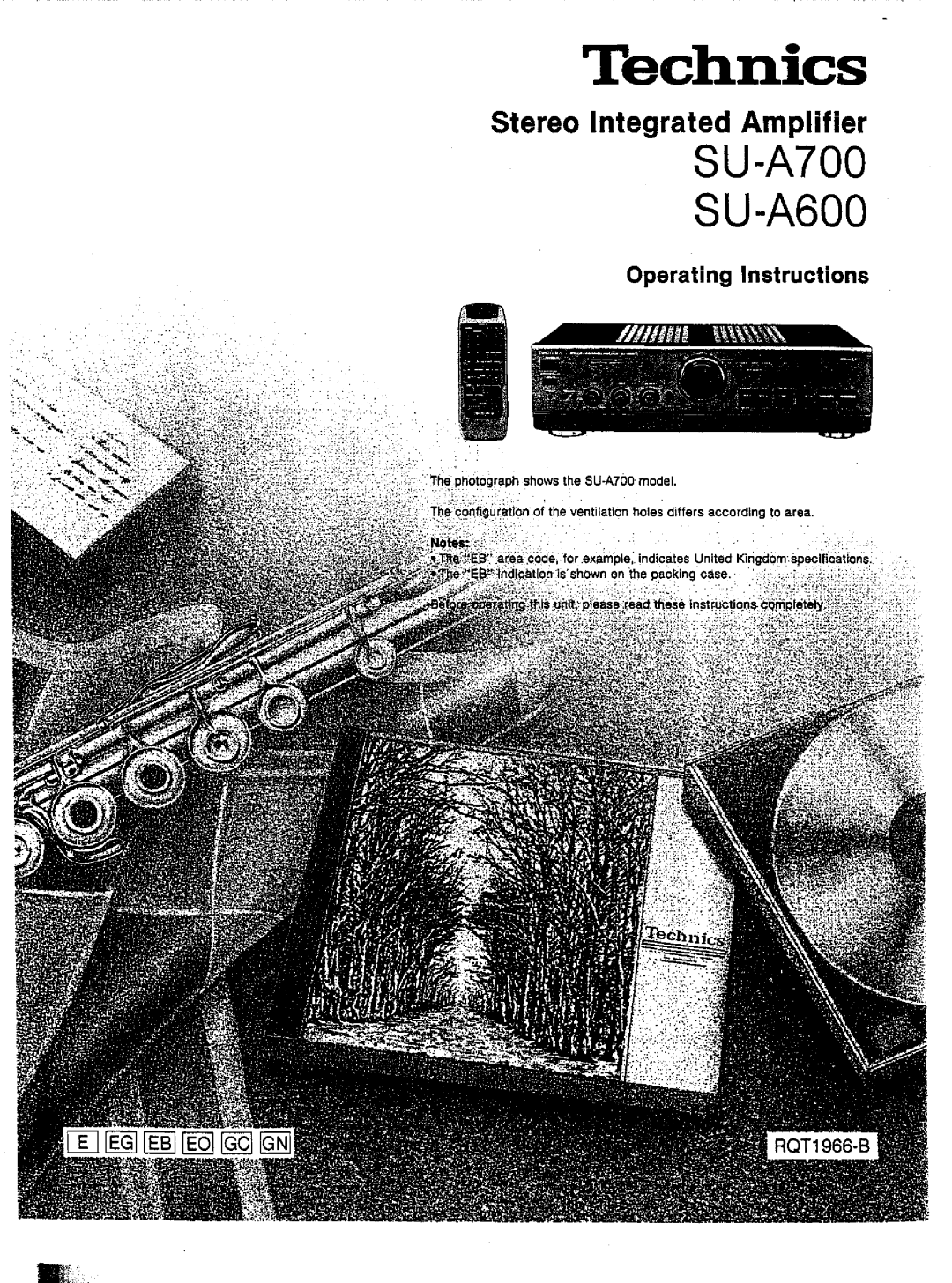 Technics SU-A600, SU-A700 manual 