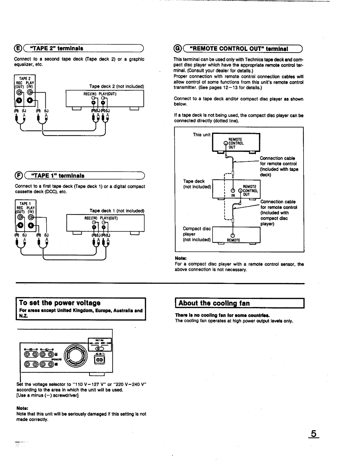 Technics SU-A900 manual 