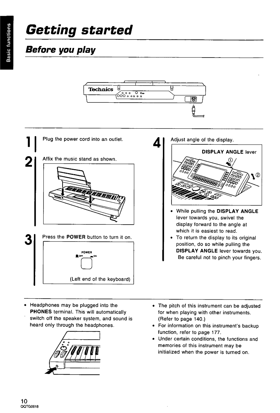 Technics SX-KN6500 manual 