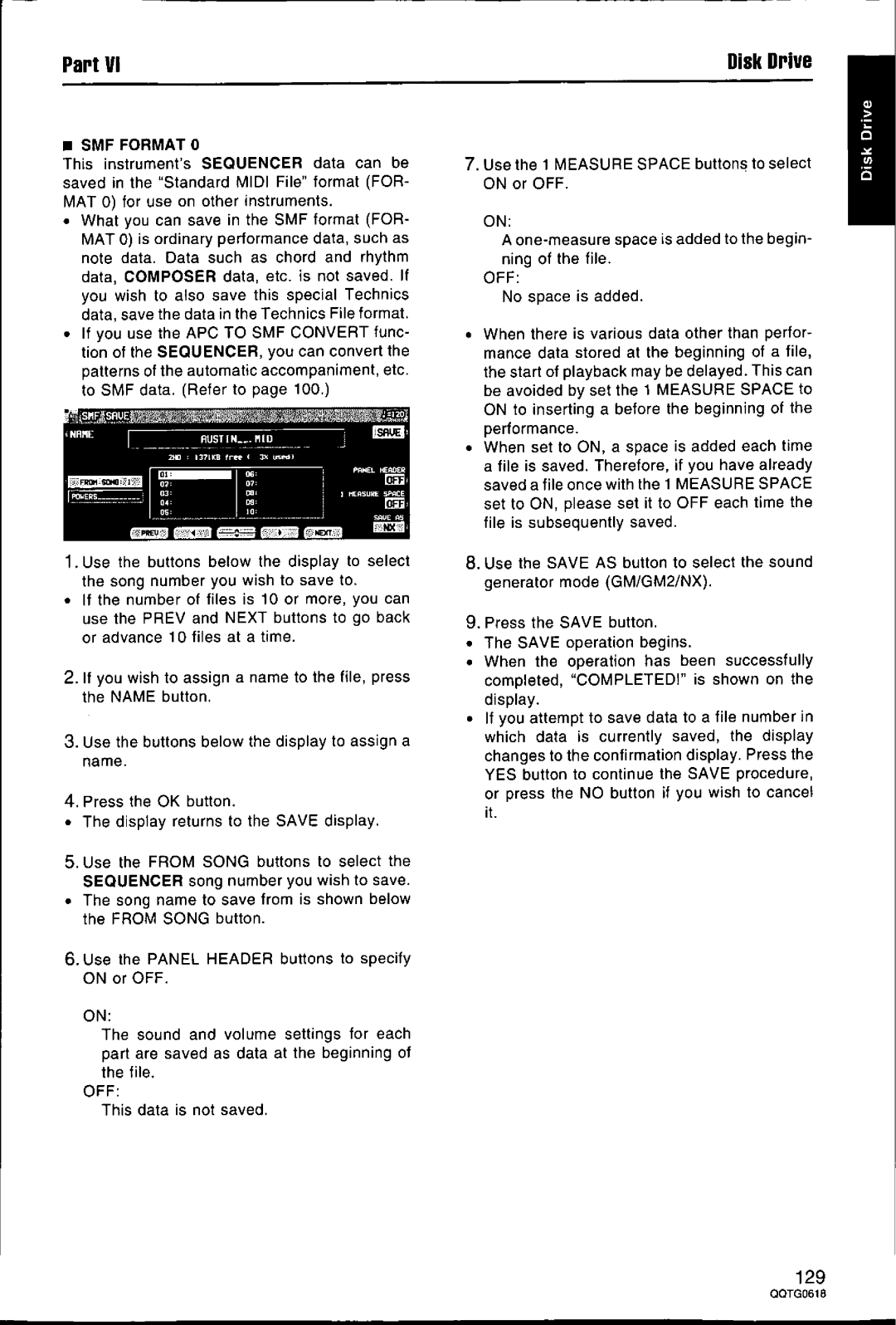 Technics SX-KN6500 manual 