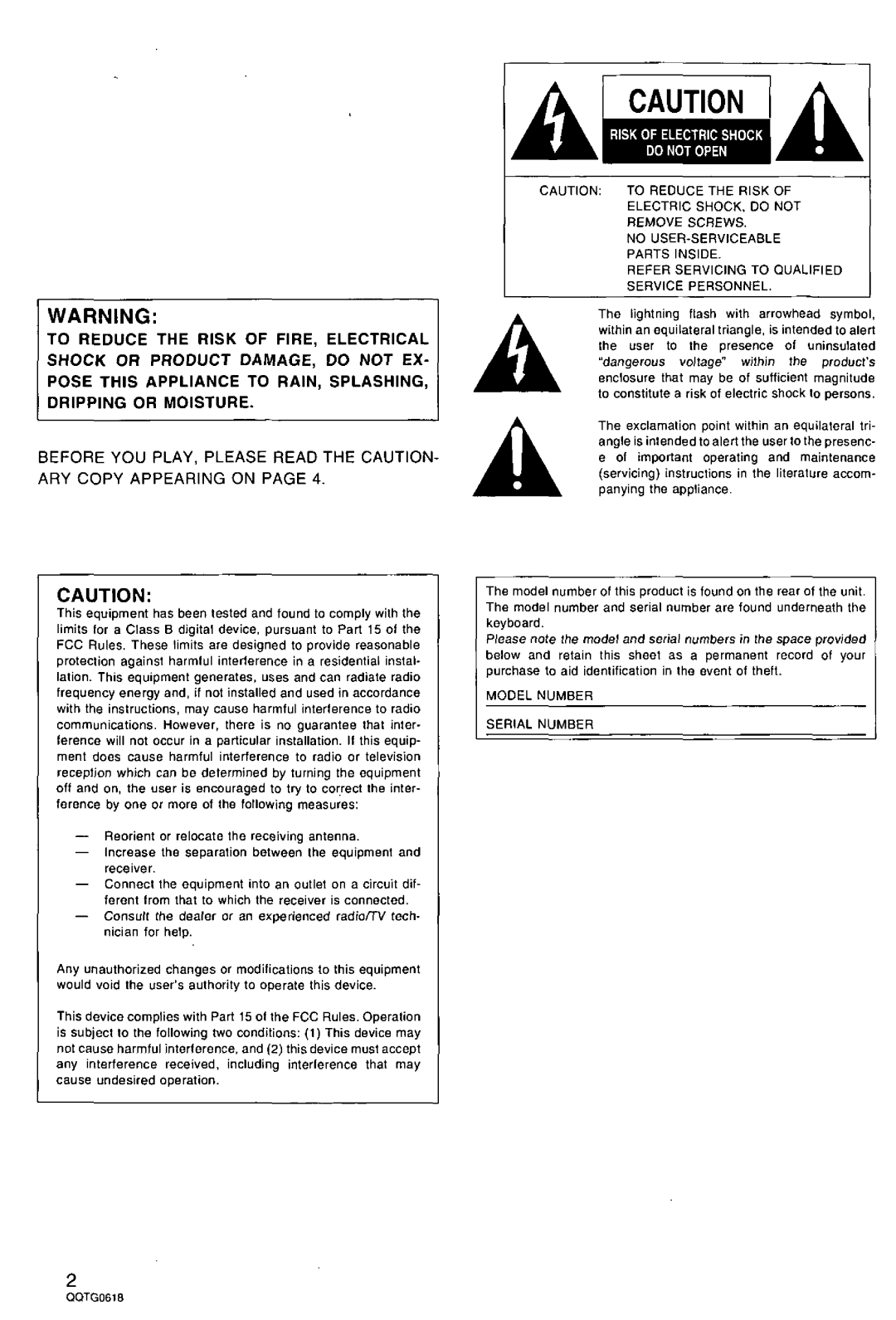 Technics SX-KN6500 manual 