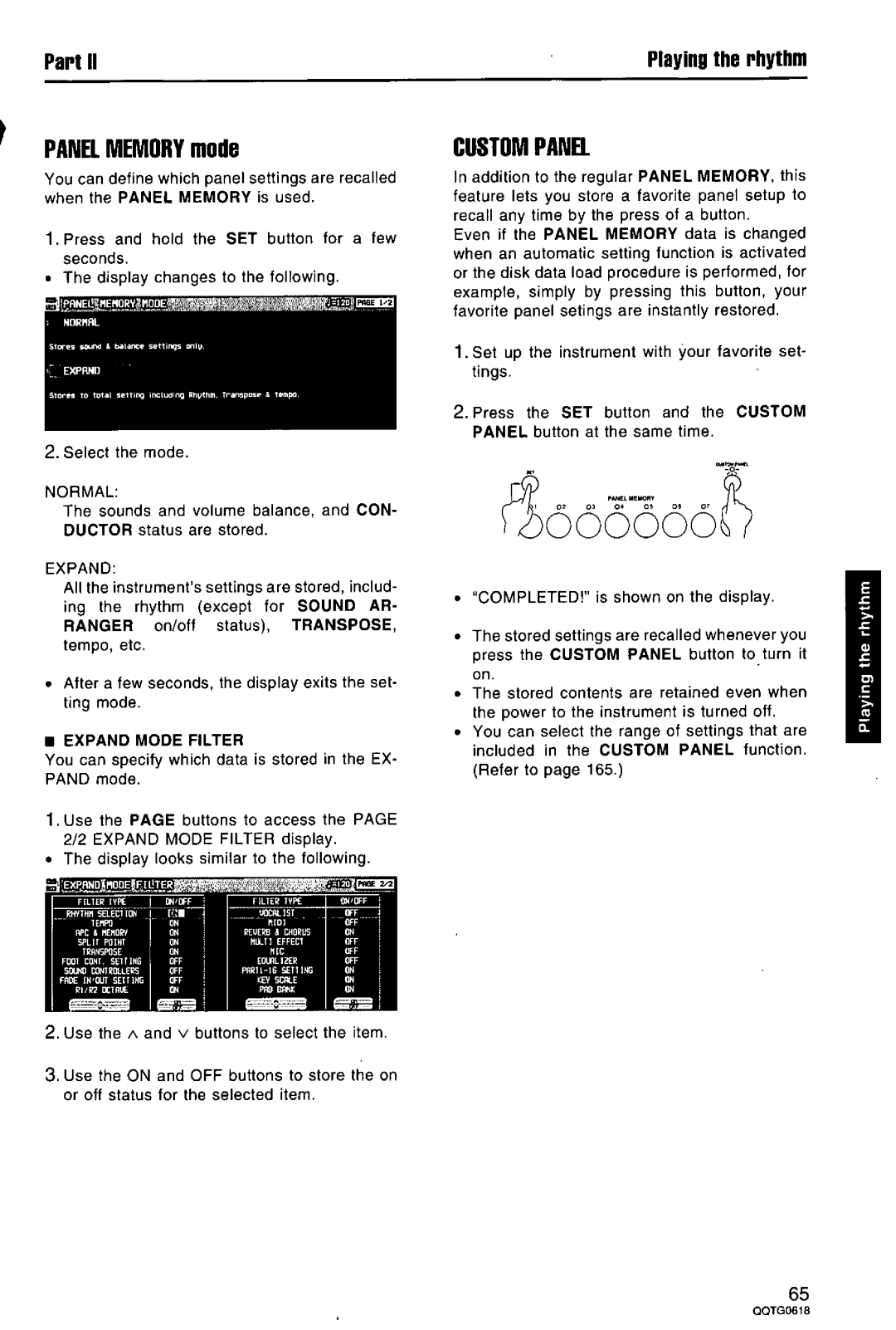 Technics SX-KN6500 manual 