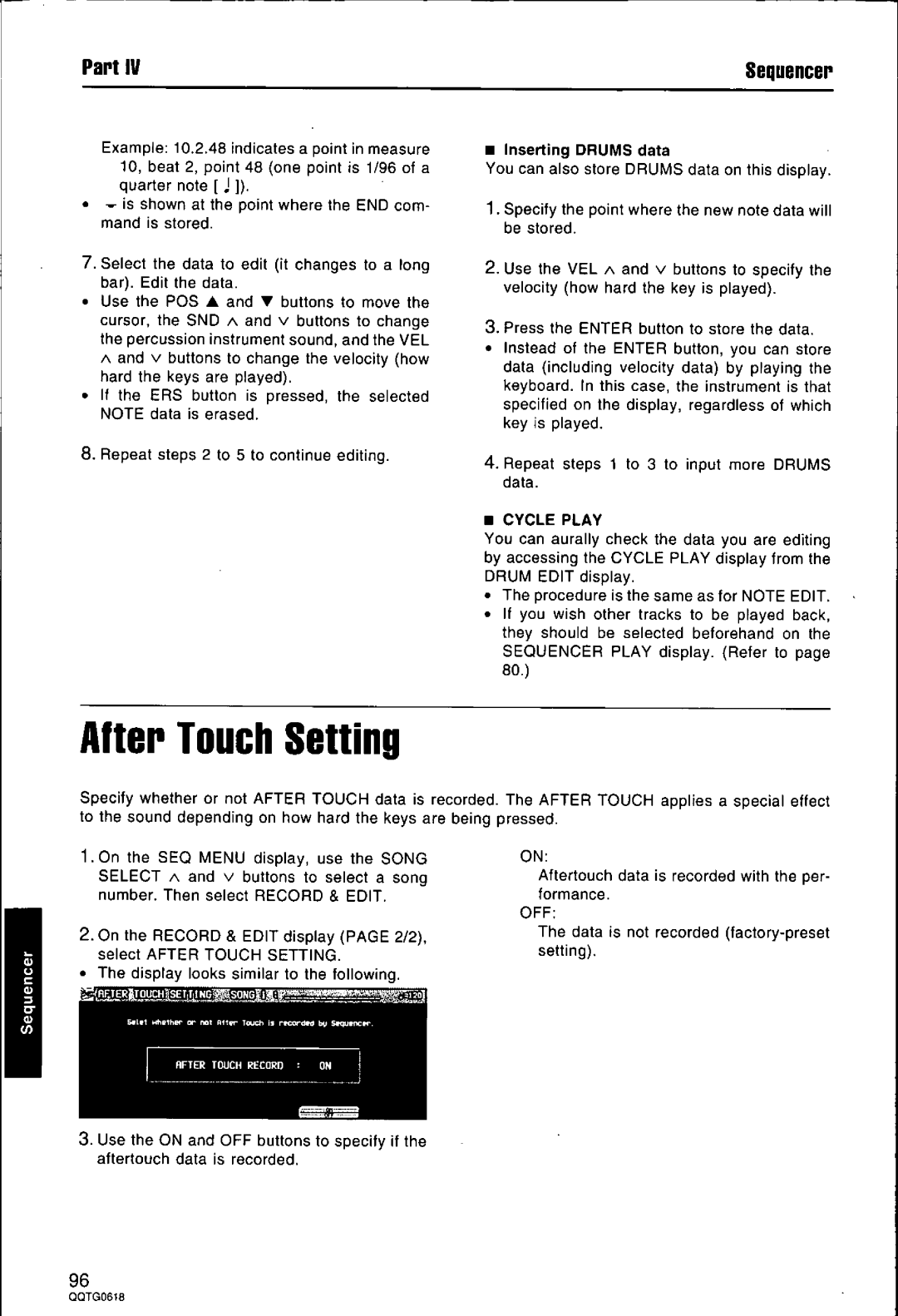 Technics SX-KN6500 manual 