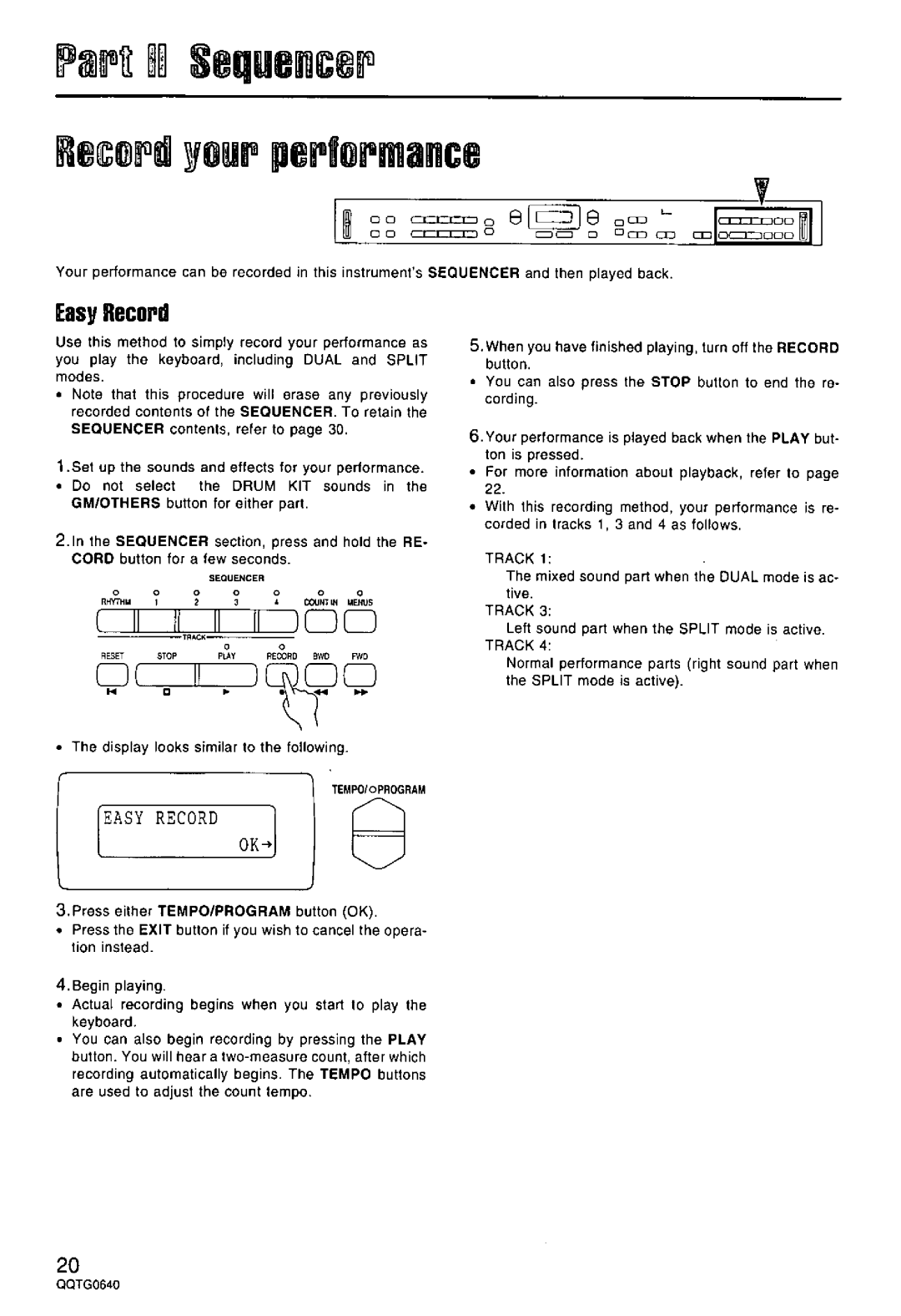 Technics SX-PX665 manual 