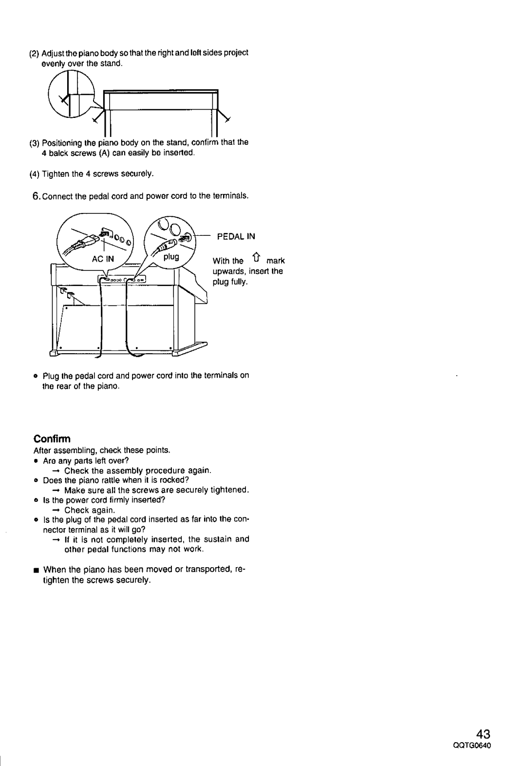 Technics SX-PX665 manual 