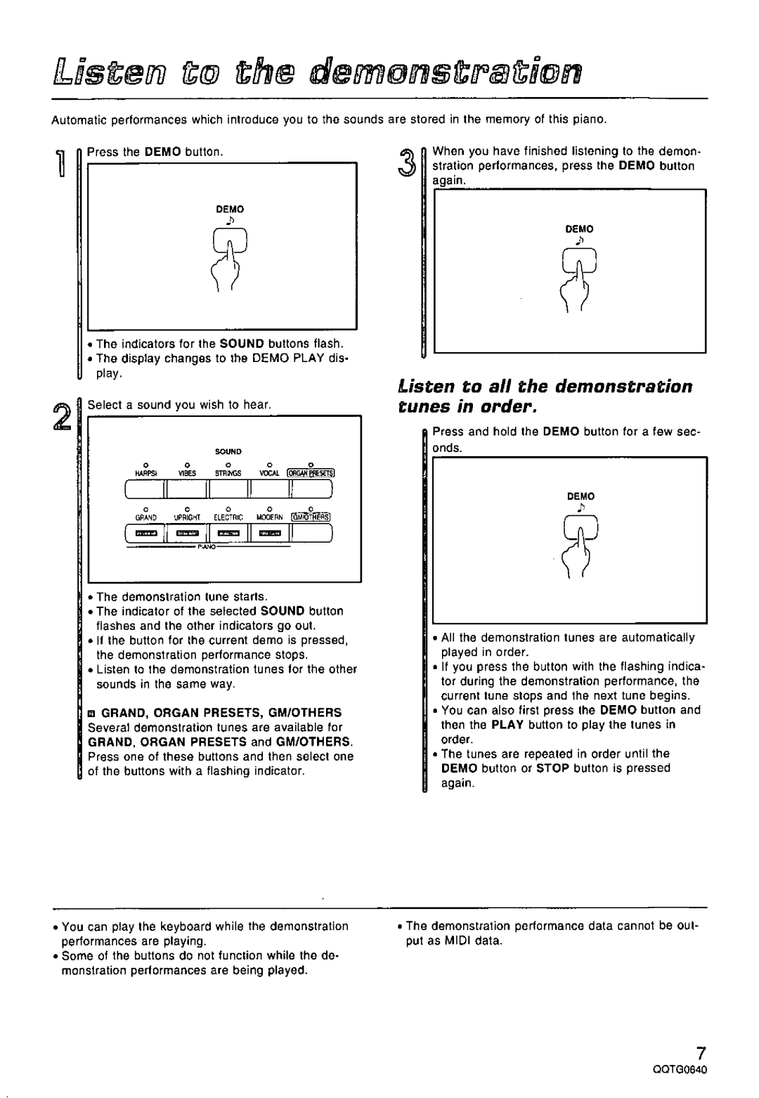 Technics SX-PX665 manual 