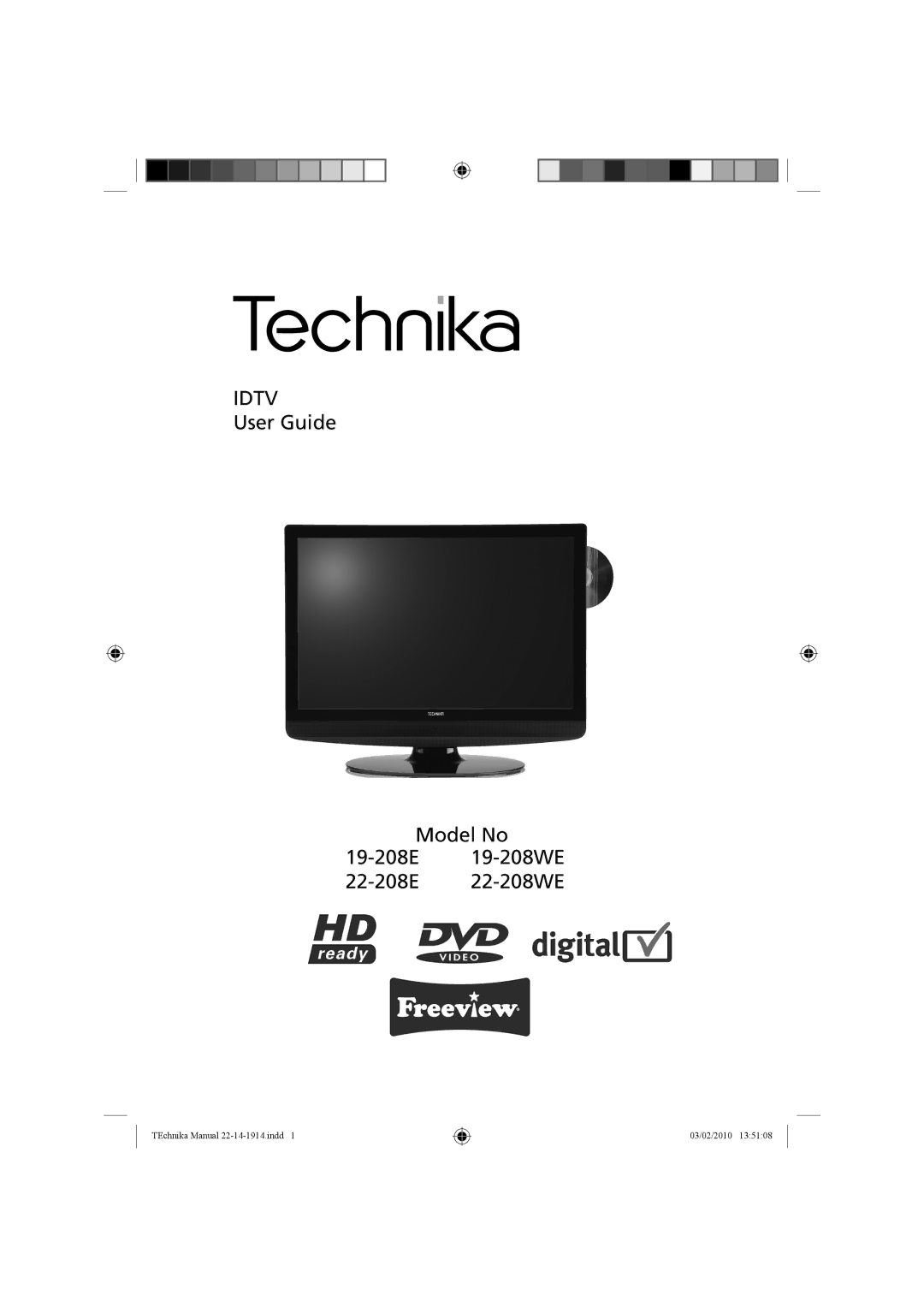 Technika 22-208WE, 19-208WE, 19-208E, 22-208E manual Idtv 