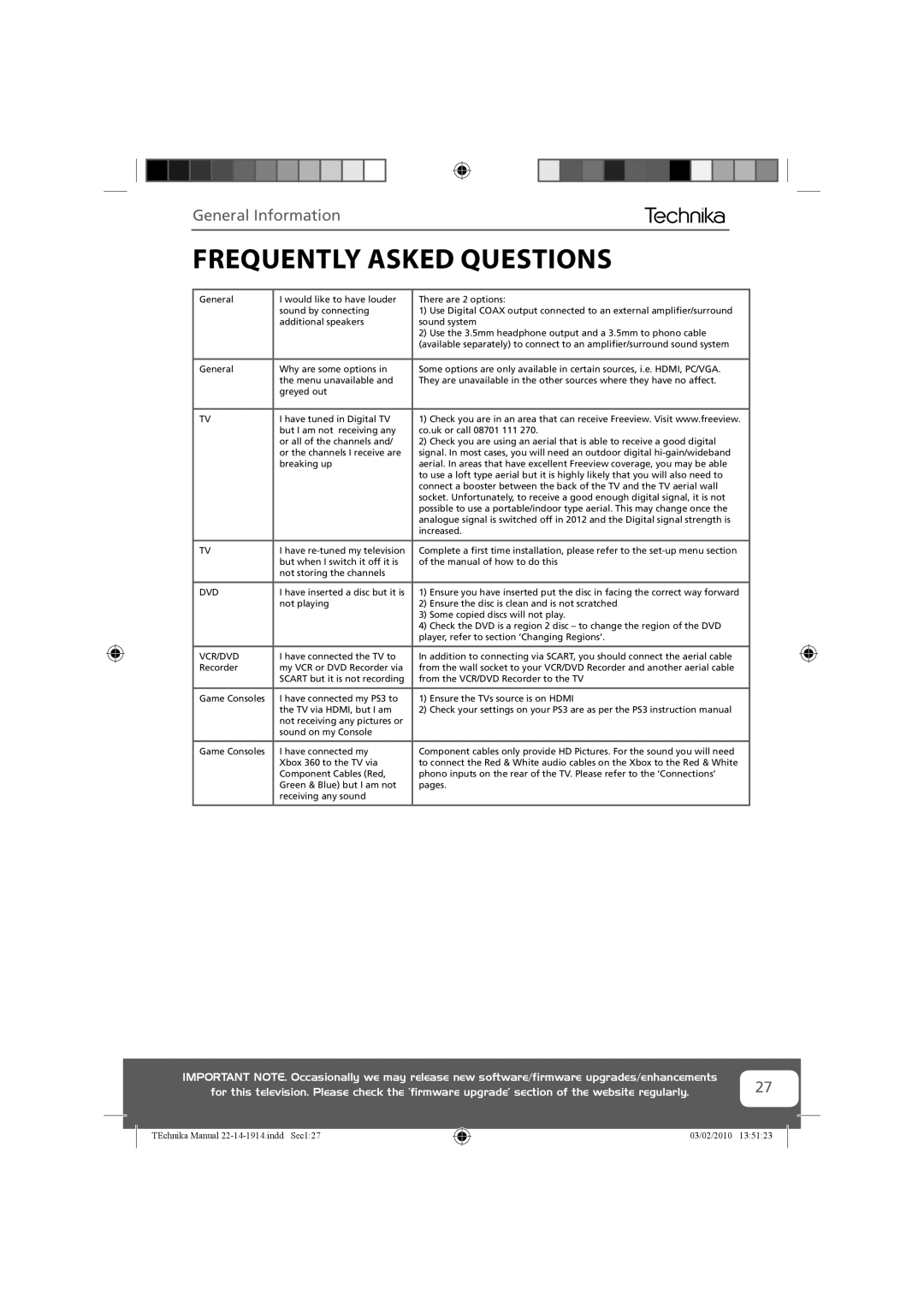 Technika 22-208E, 19-208WE, 22-208WE, 19-208E manual Frequently Asked Questions, Dvd 