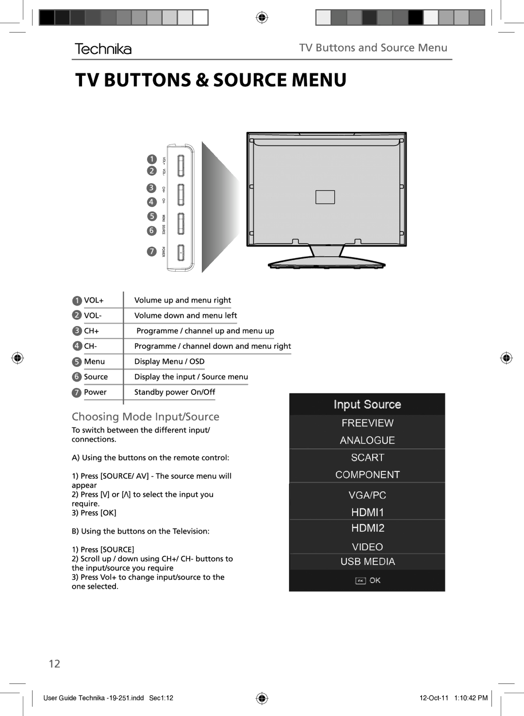 Technika manual User Guide Technika -19-251.indd Sec112 Oct-11 11042 PM 