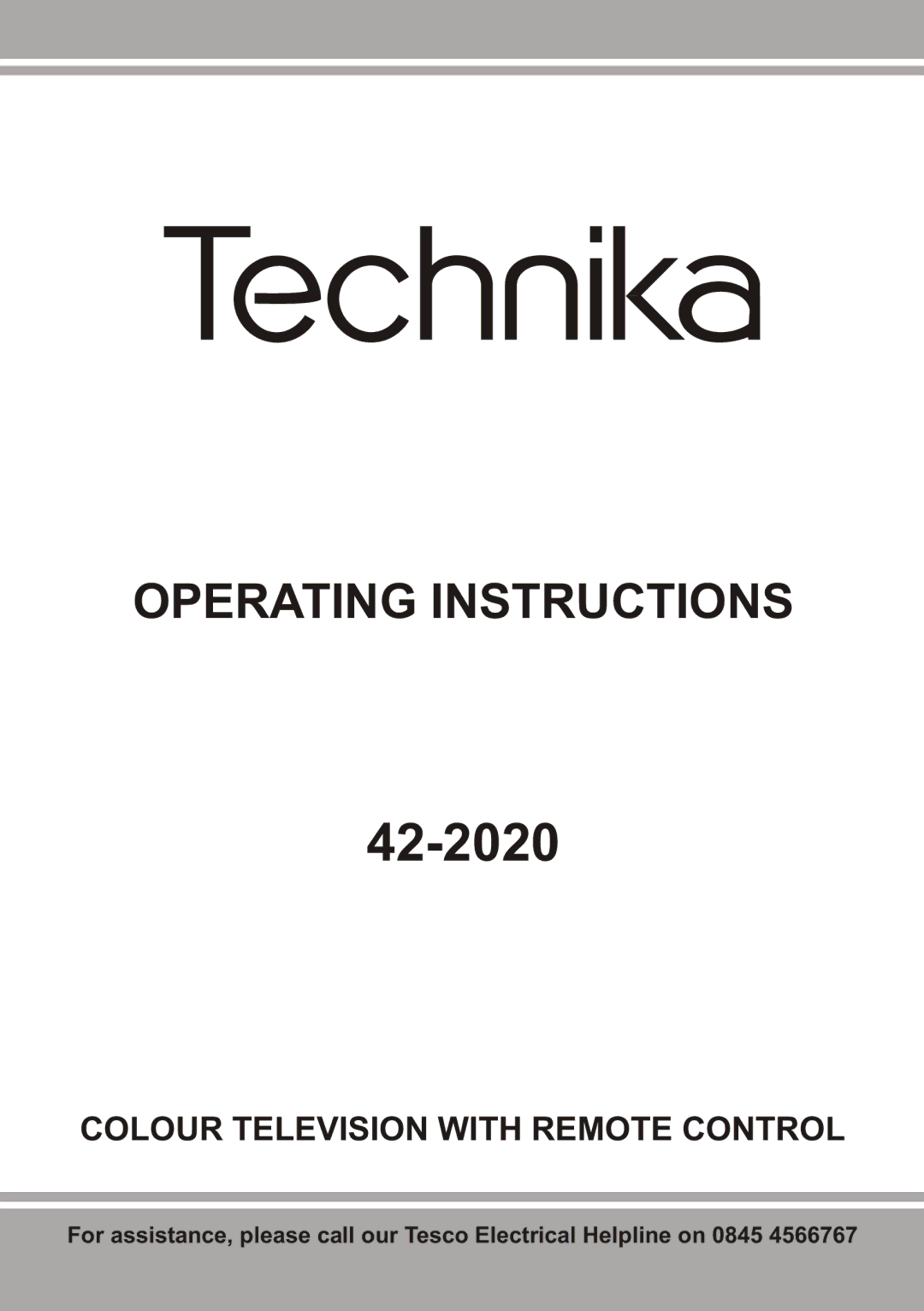 Technika 42-2020 manual 