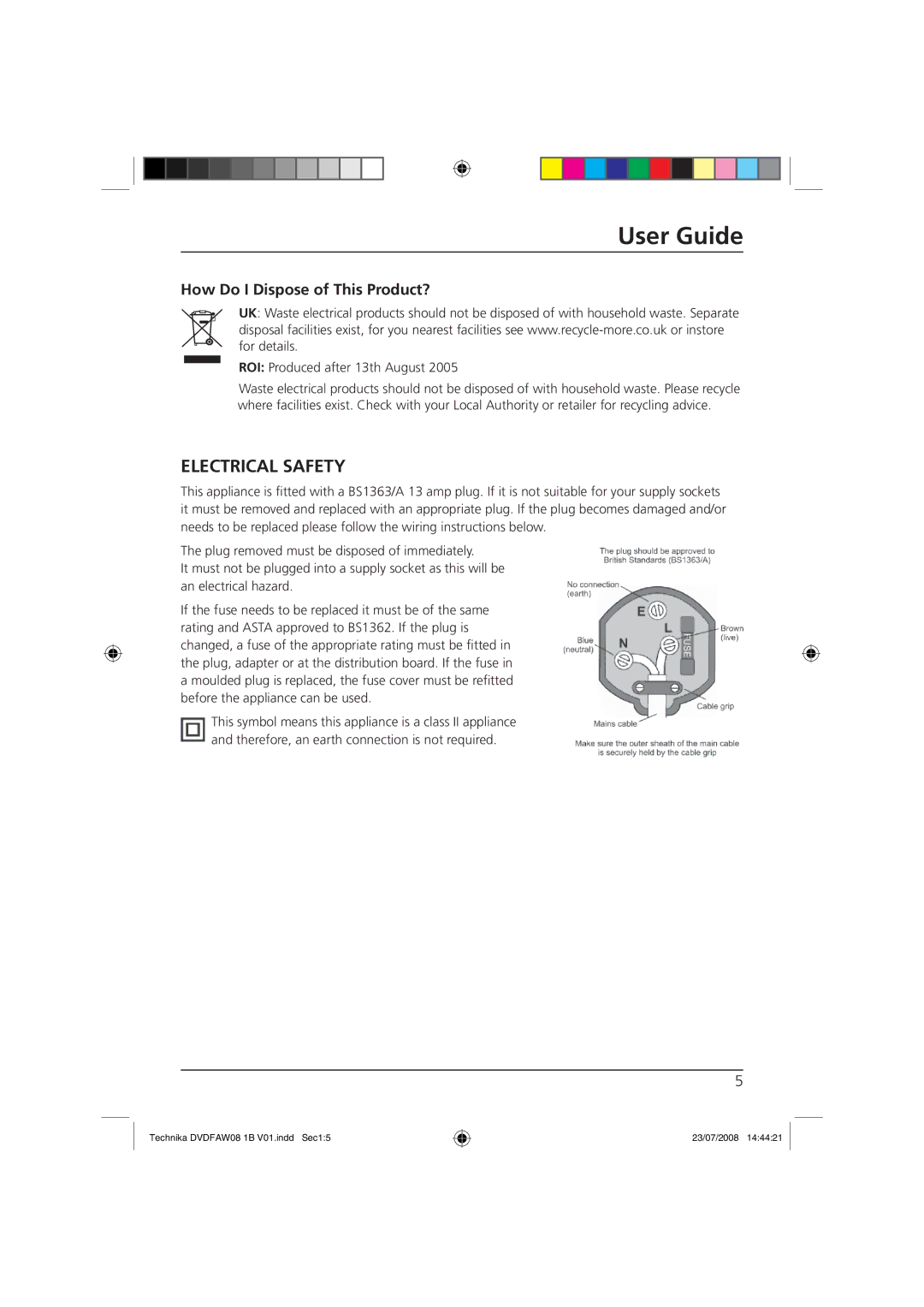 Technika DVDFAW08 manual Electrical Safety, How Do I Dispose of This Product? 