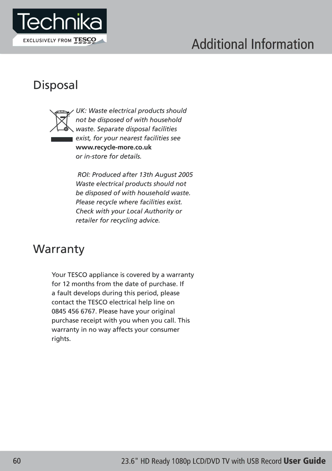 Technika LCD 24-621 manual 