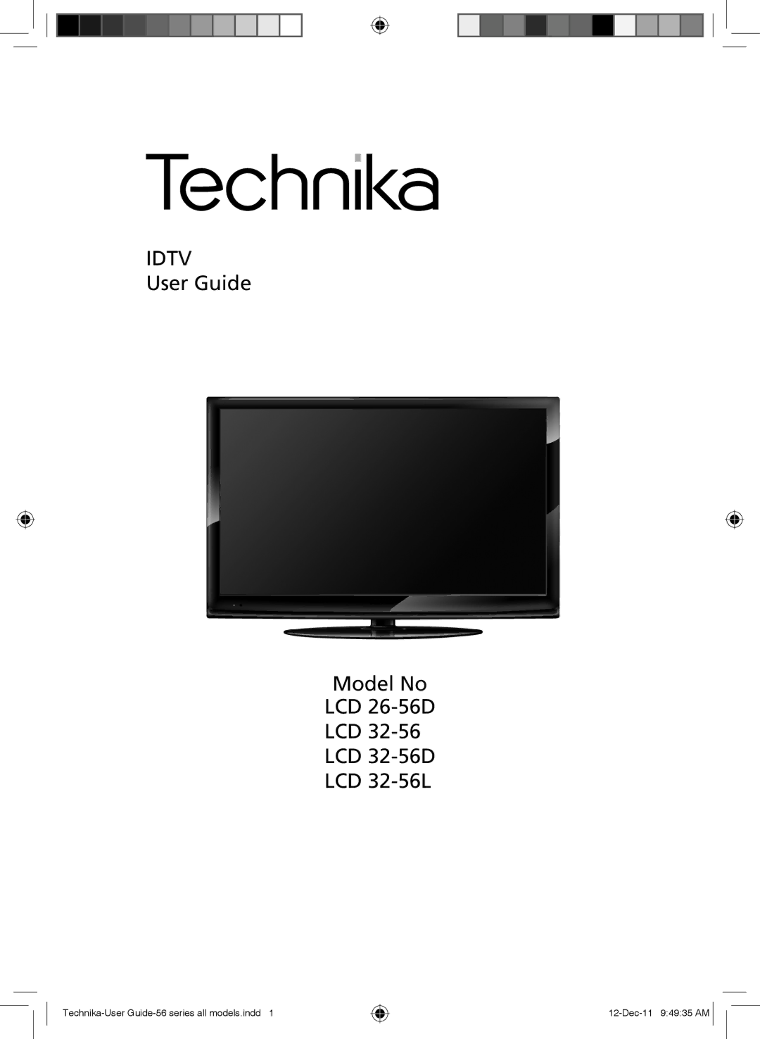 Technika LCD 32-56L, LCD 32-56D, LCD 26-56D manual Idtv 