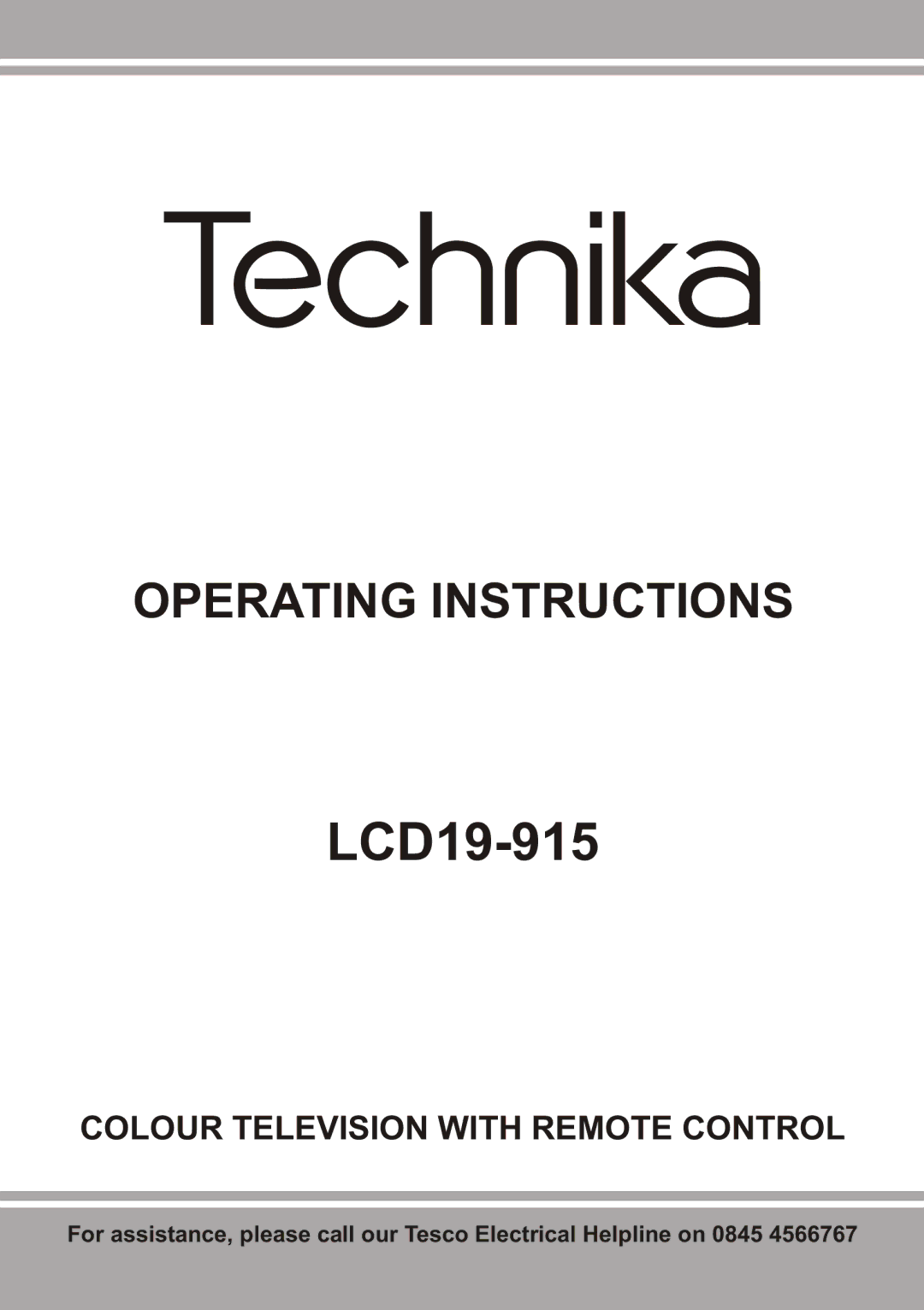 Technika LCD19-915 manual 